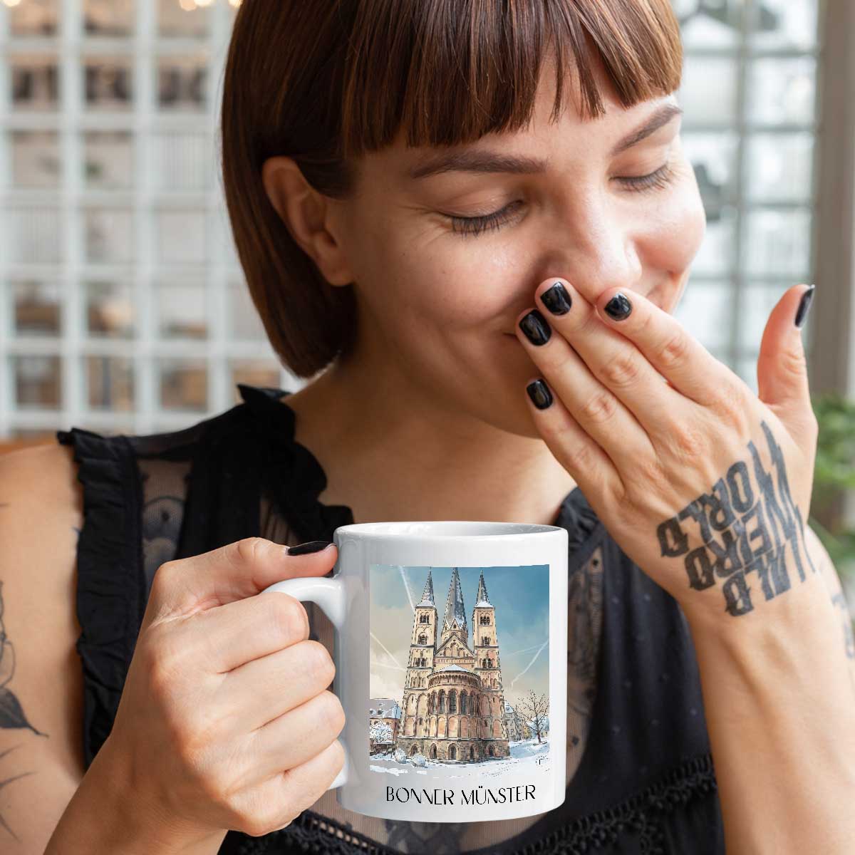 bonner-münster-bonn-deutschland-kaffeebecher-aquarell