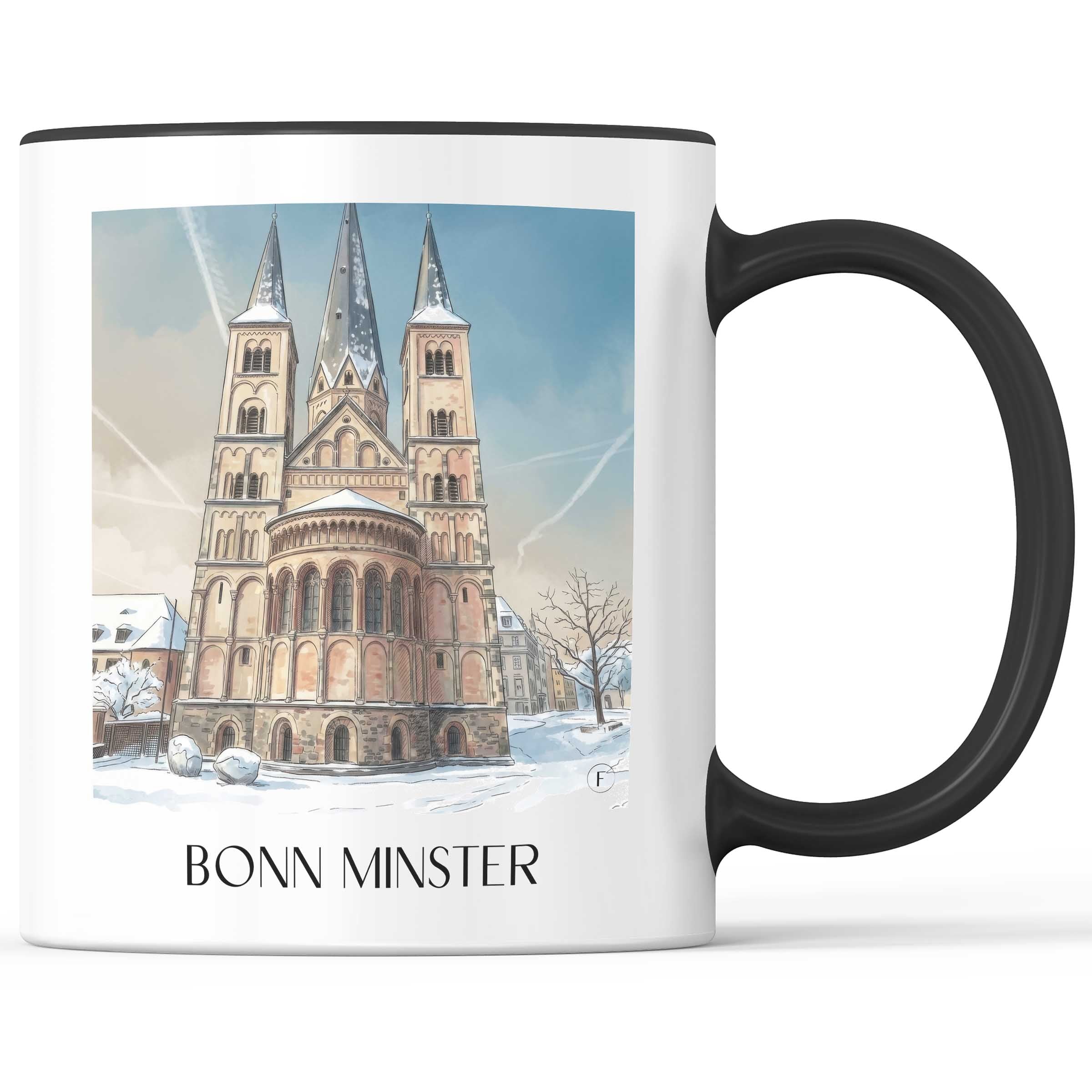 Bonner Münster Kaffeebecher - Bonn - Deutschland Becher - Kaffeetasse im Aquarell Stil - favplace