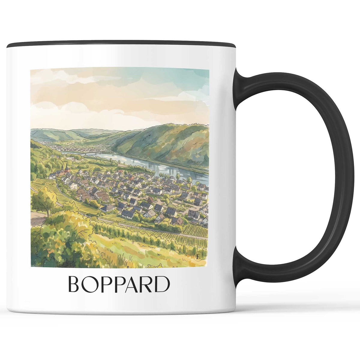 boppard-mittelrhein-deutschland-kaffeebecher-aquarell