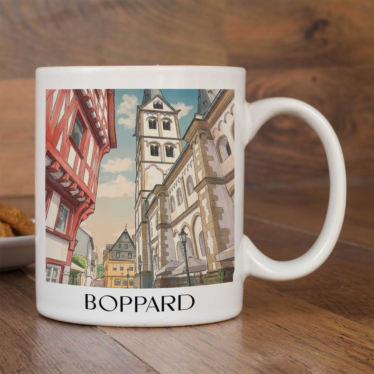 boppard-mittelrheintal-deutschland-kaffeebecher-aquarell