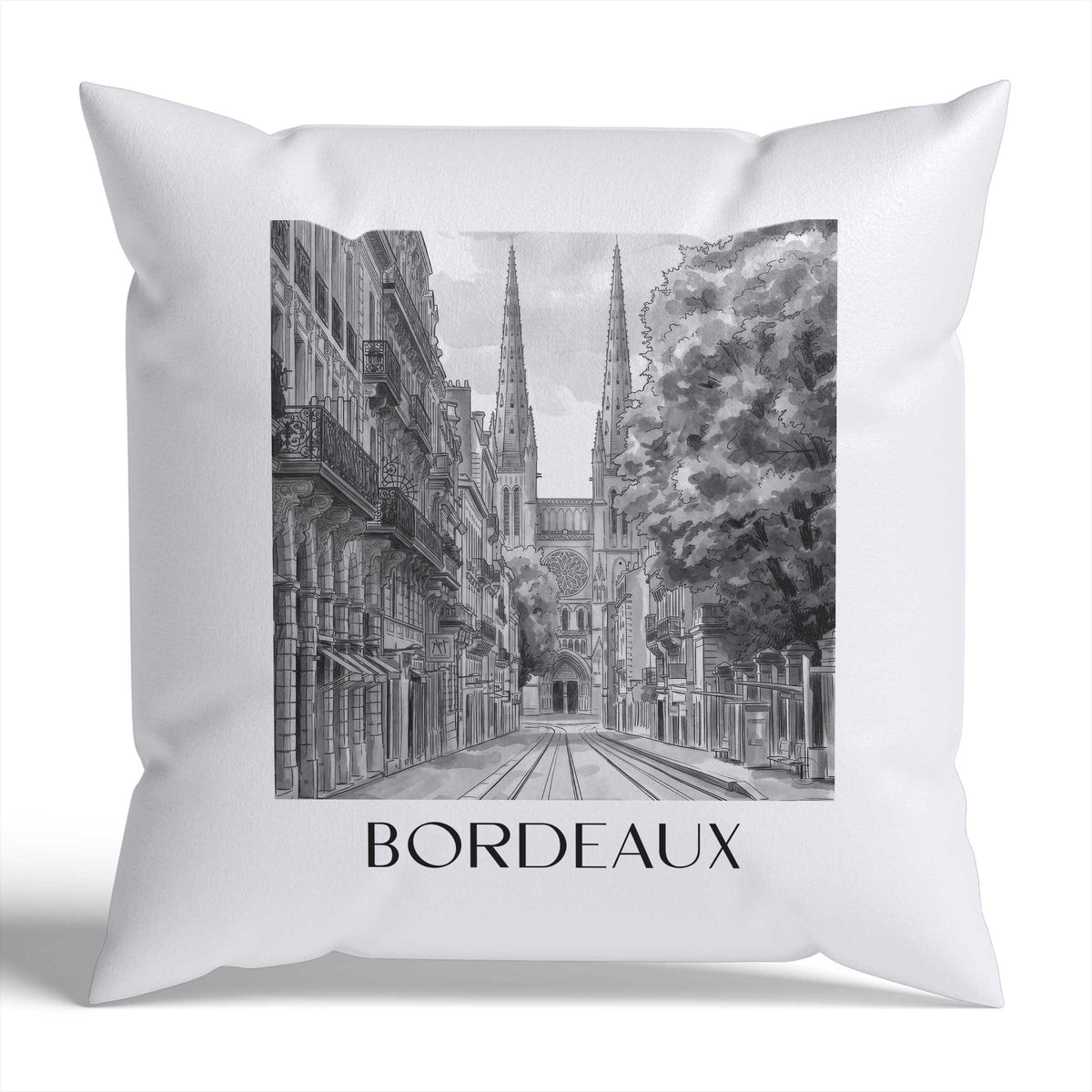 bordeaux-frankreich-frankreich-kissenbezug-aquarell-schwarz-weiss