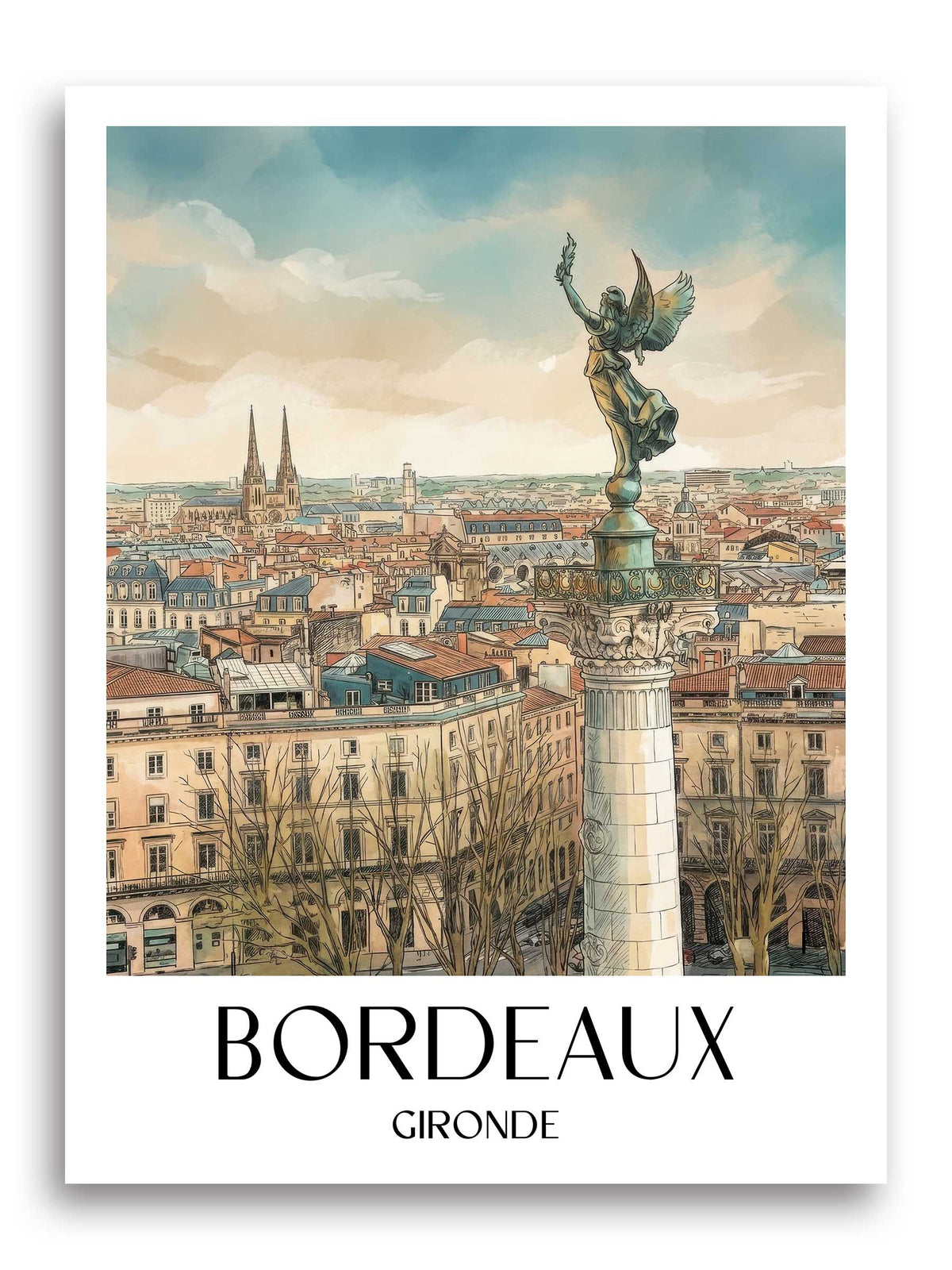 bordeaux-gironde-frankreich-poster-aquarell