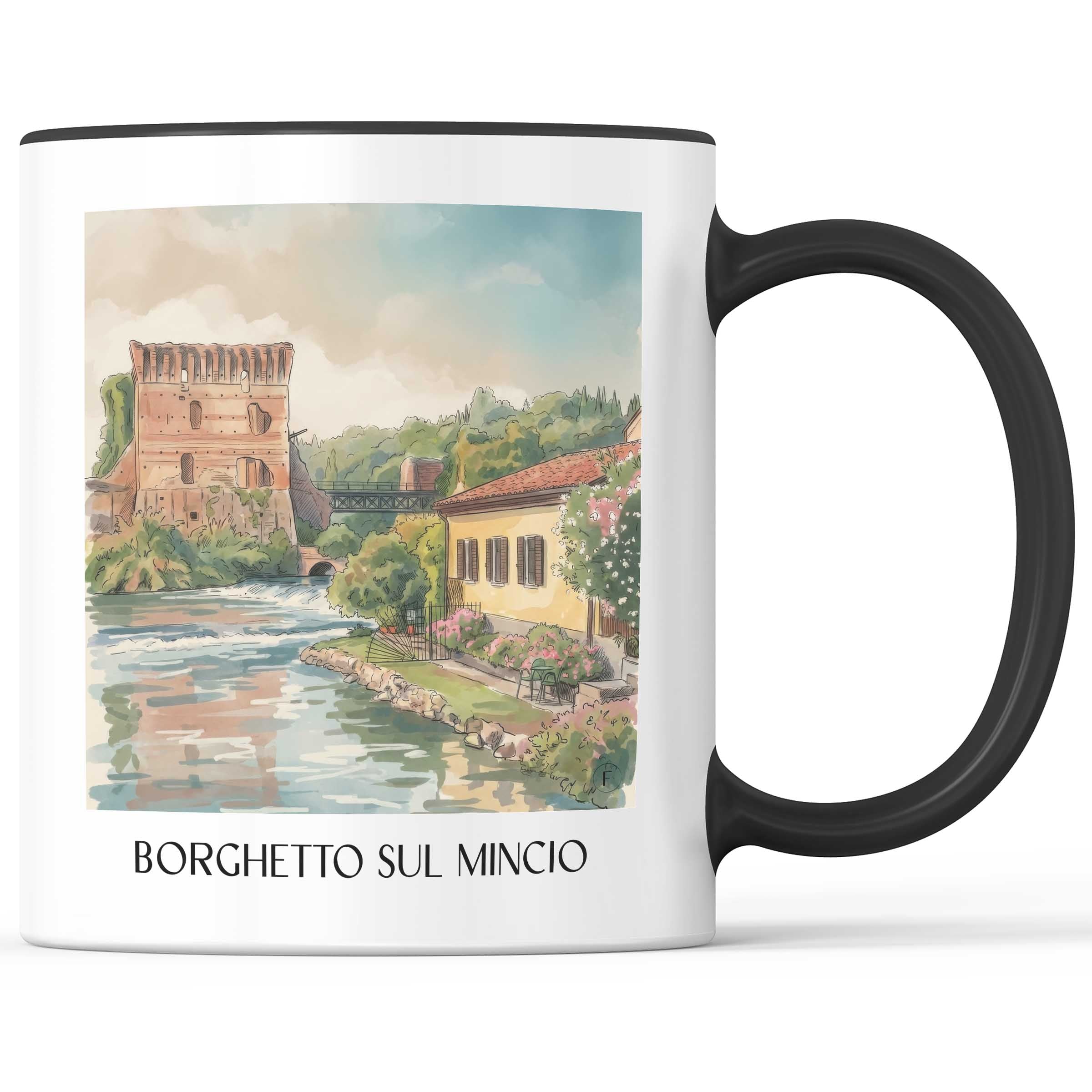 borghetto-sul-mincio-venetien-italien-kaffeebecher-aquarell