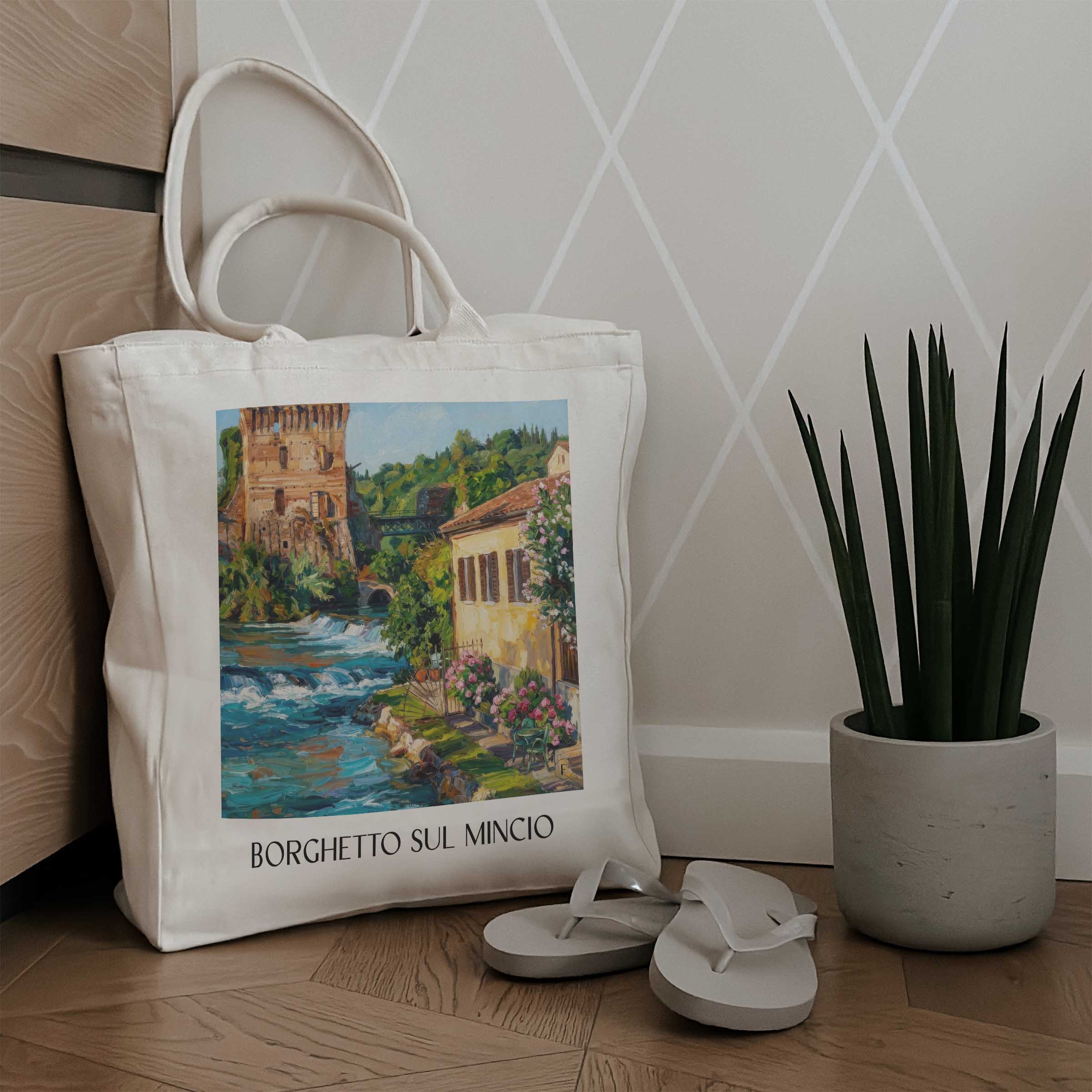 borghetto-sul-mincio-venetien-italien-einkaufstasche-oil-painting-oelgemaelde