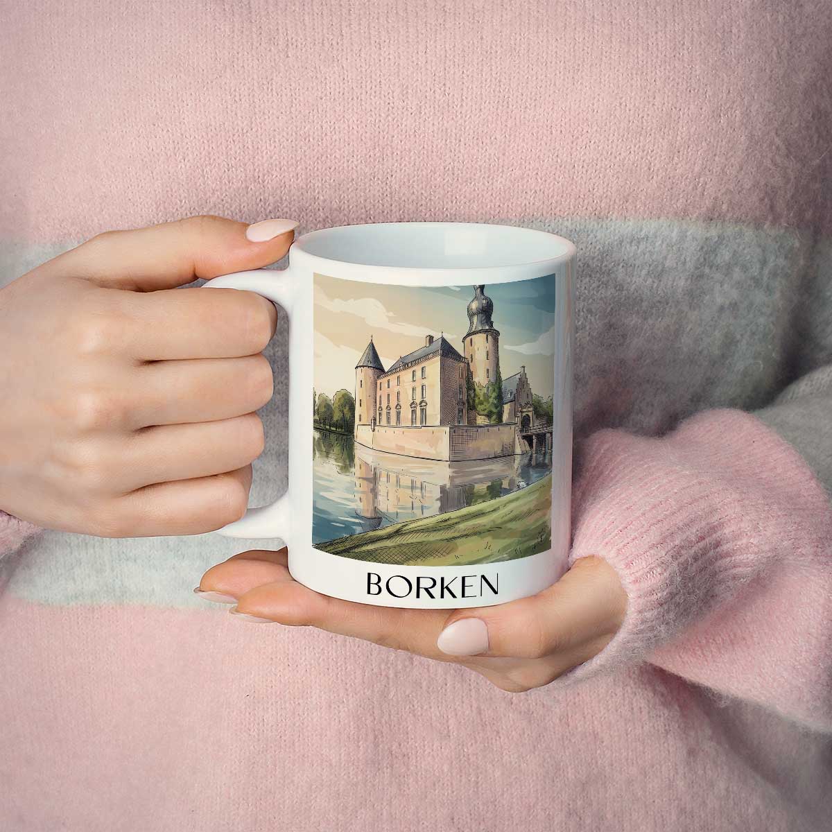 borken-münsterland-deutschland-kaffeebecher-aquarell