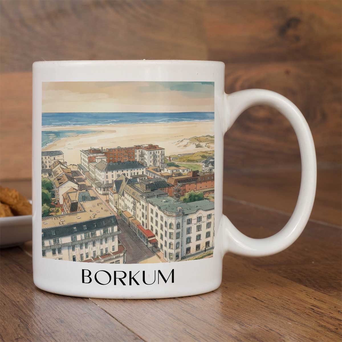 borkum-ostfriesland-deutschland-kaffeebecher-aquarell
