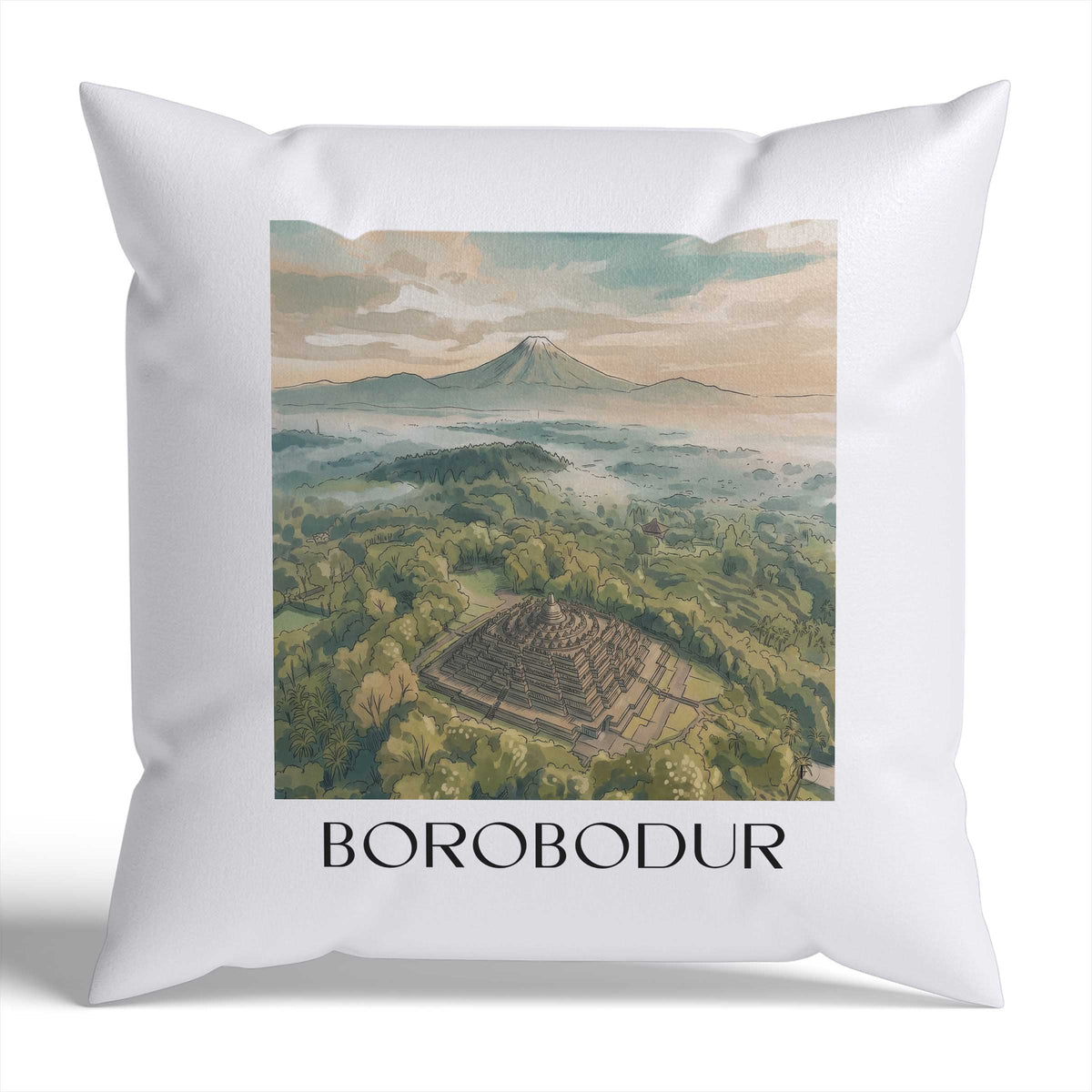 borobodur-indonesien-indonesien-kissenbezug-aquarell