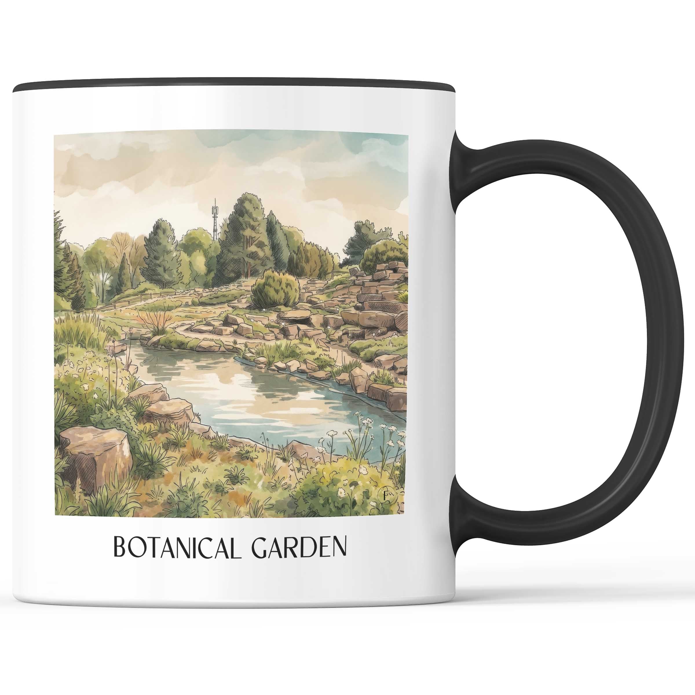 Botanischer Garten Kaffeebecher - Osnabrück - Deutschland Becher - Kaffeetasse im Aquarell Stil - favplace