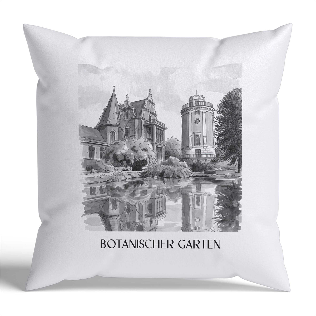 botanischer-garten-wuppertal-deutschland-kissenbezug-aquarell-schwarz-weiss