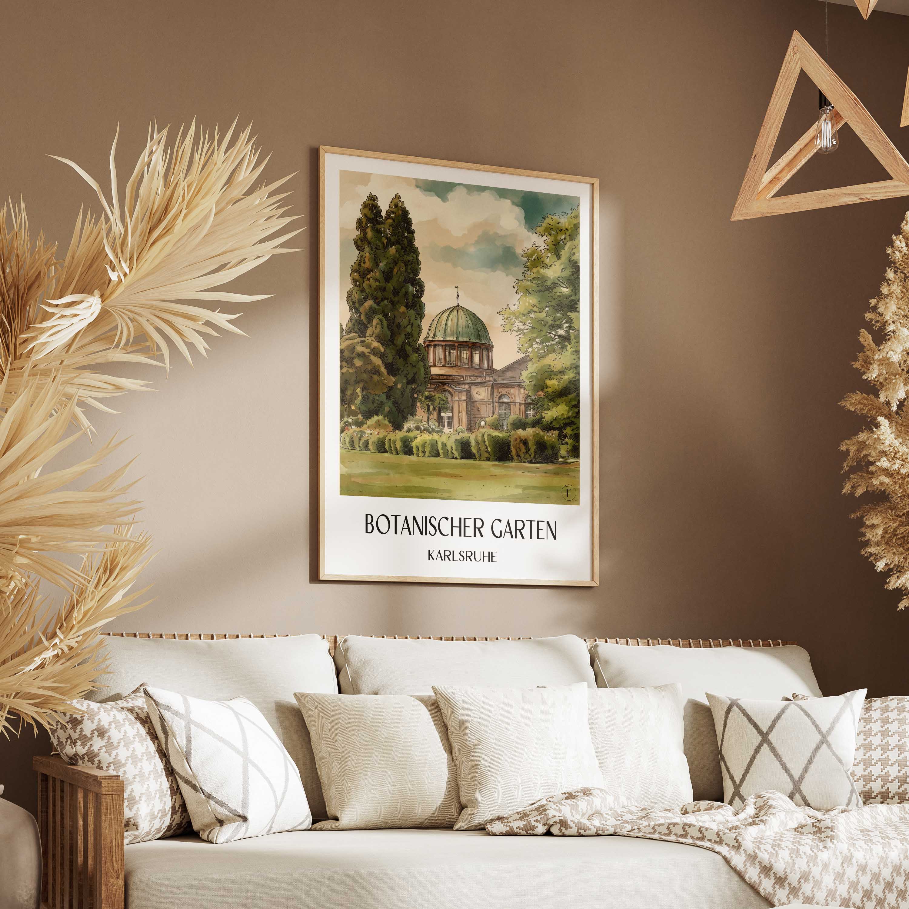 botanischer-garten-karlsruhe-deutschland-poster-aquarell