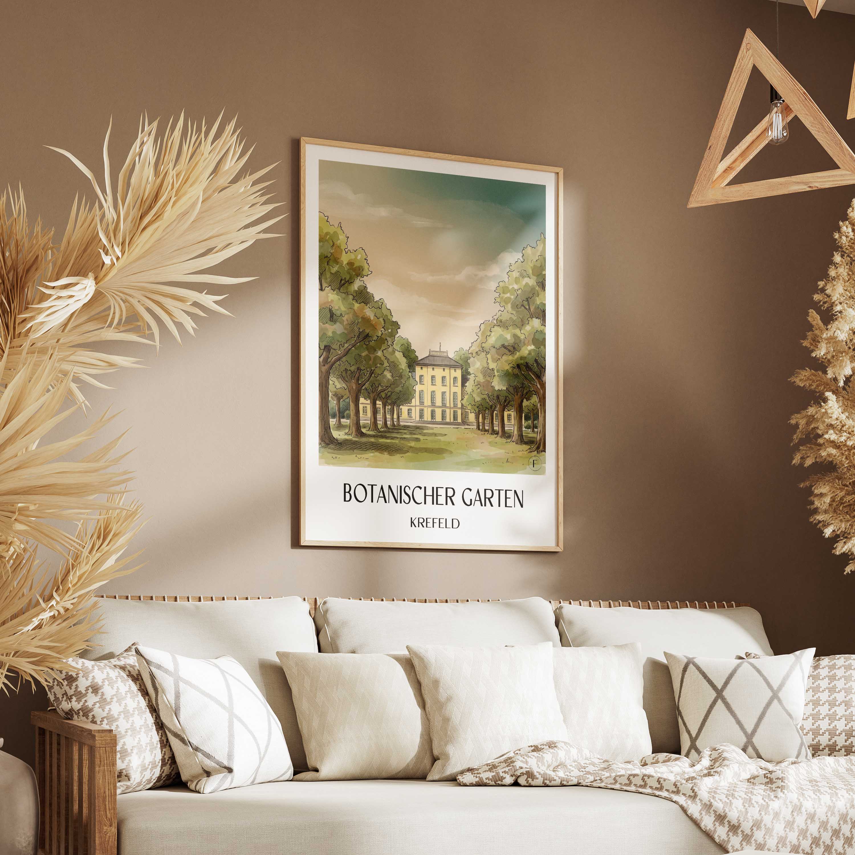botanischer-garten-krefeld-deutschland-poster-aquarell