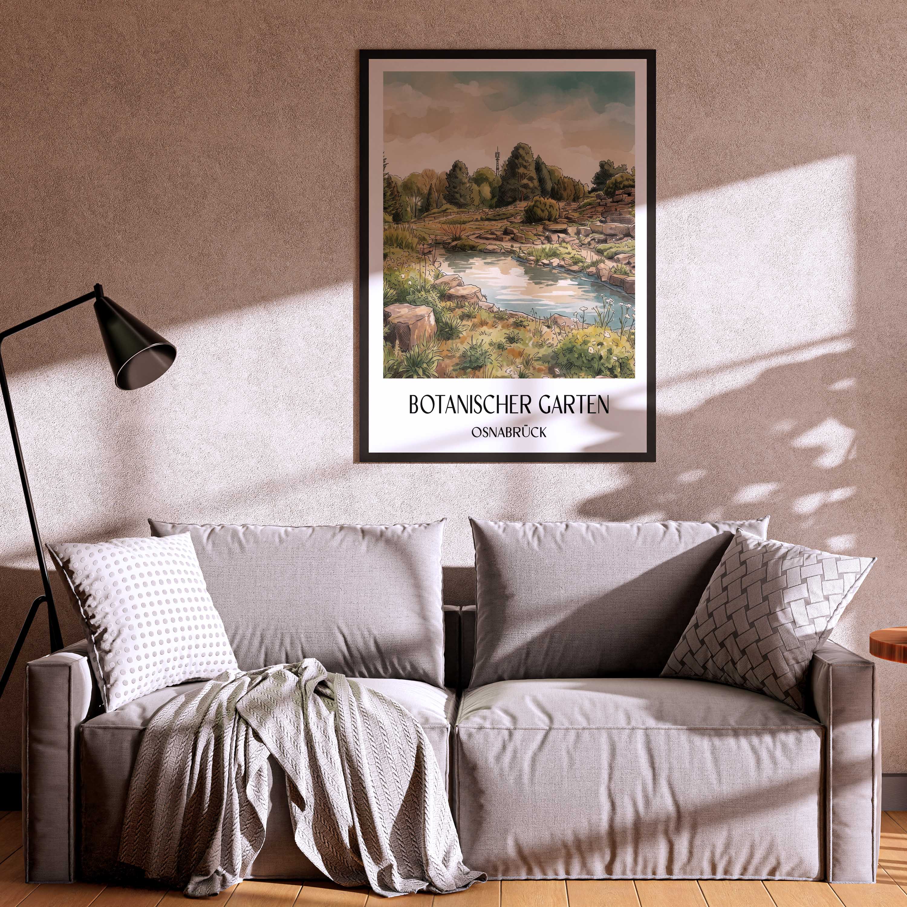 botanischer-garten-osnabrück-deutschland-poster-aquarell