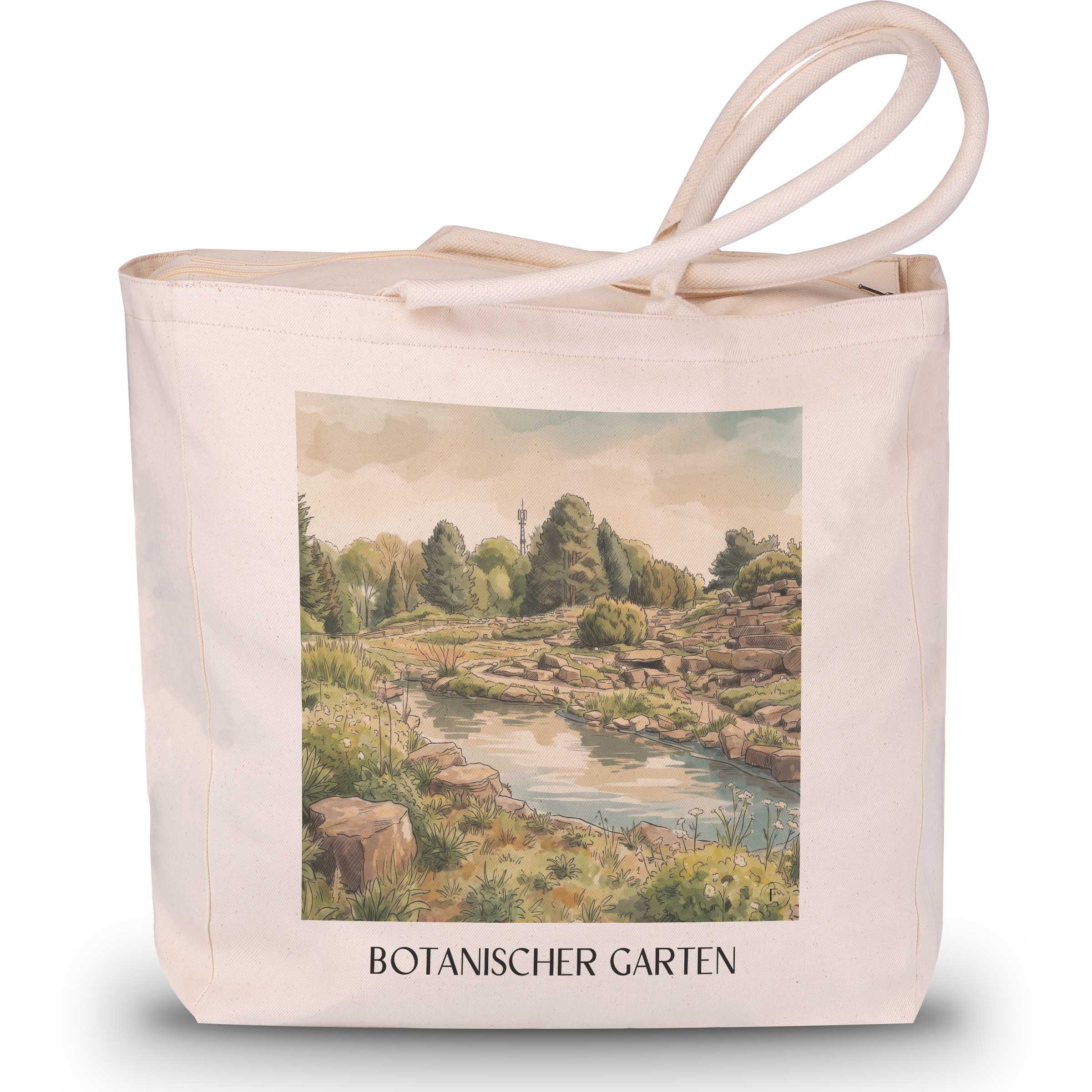 botanischer-garten-osnabrück-deutschland-einkaufstasche-aquarell
