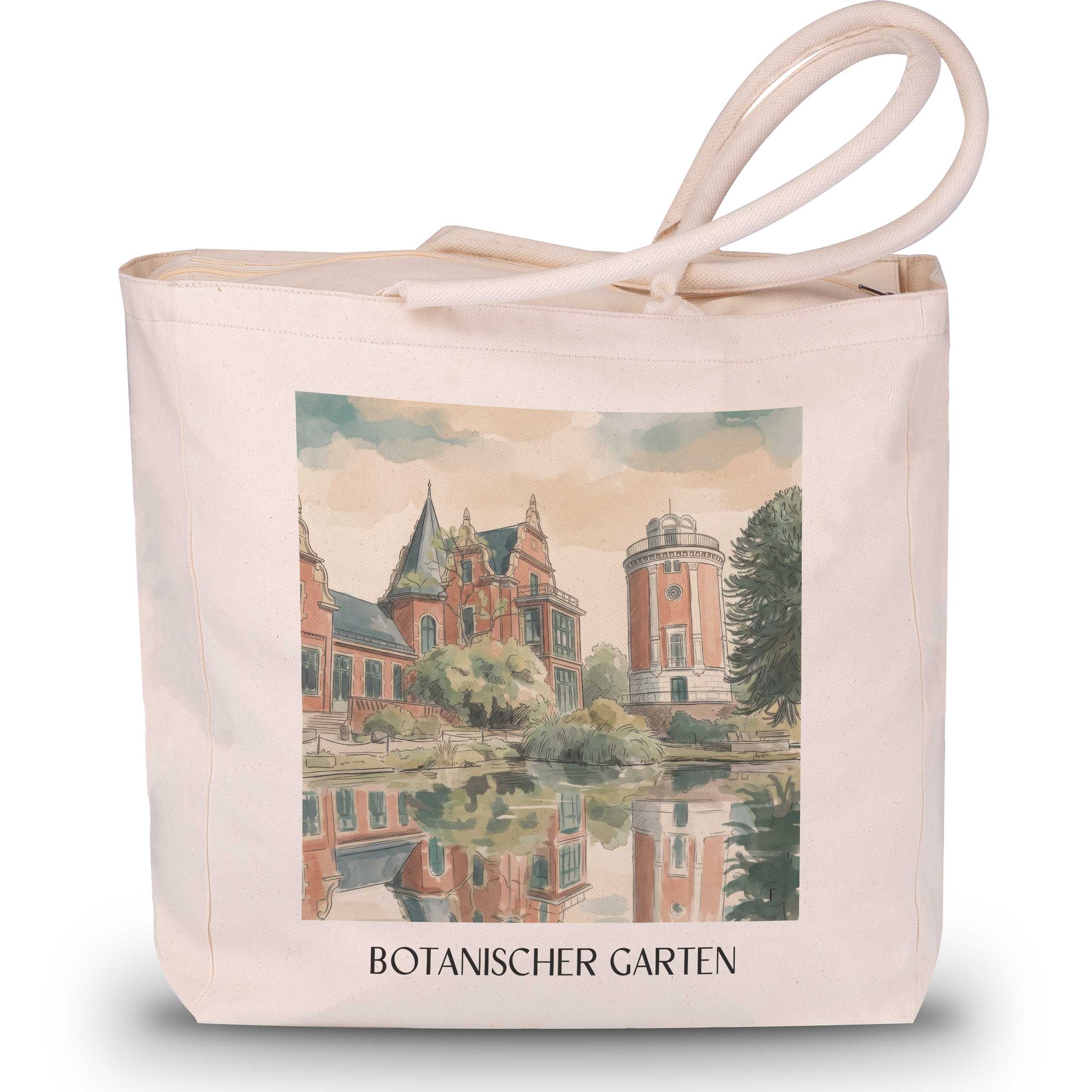 botanischer-garten-wuppertal-deutschland-einkaufstasche-aquarell