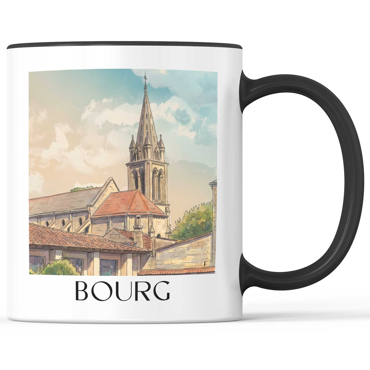 bourg-estuaire-de-la-gironde-frankreich-kaffeebecher-aquarell