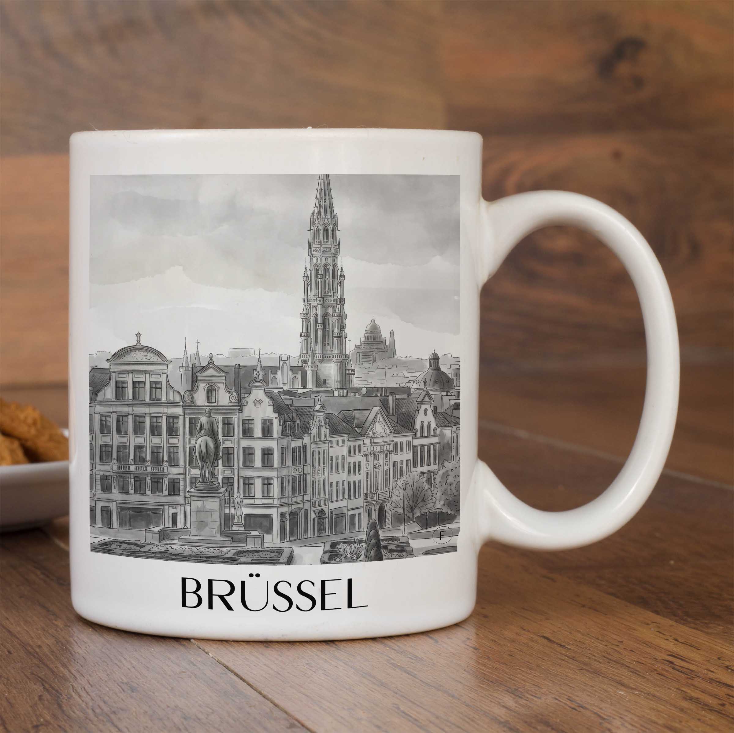 brüssel-belgien-kaffeebecher-aquarell-schwarz-weiss