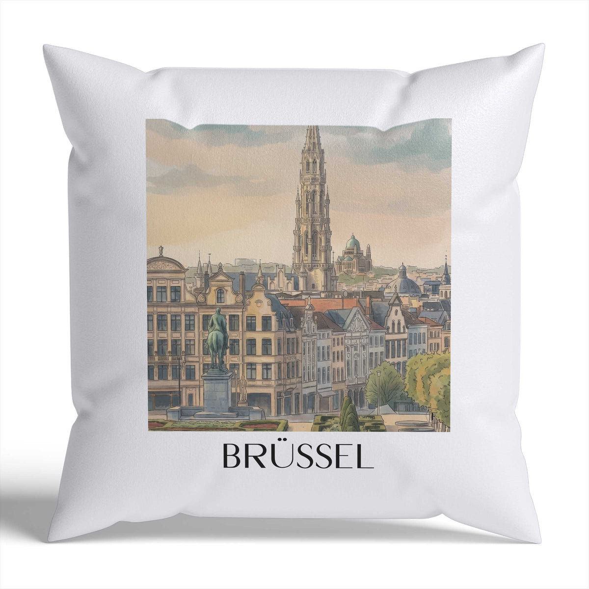 brüssel-belgien-belgien-kissenbezug-aquarell