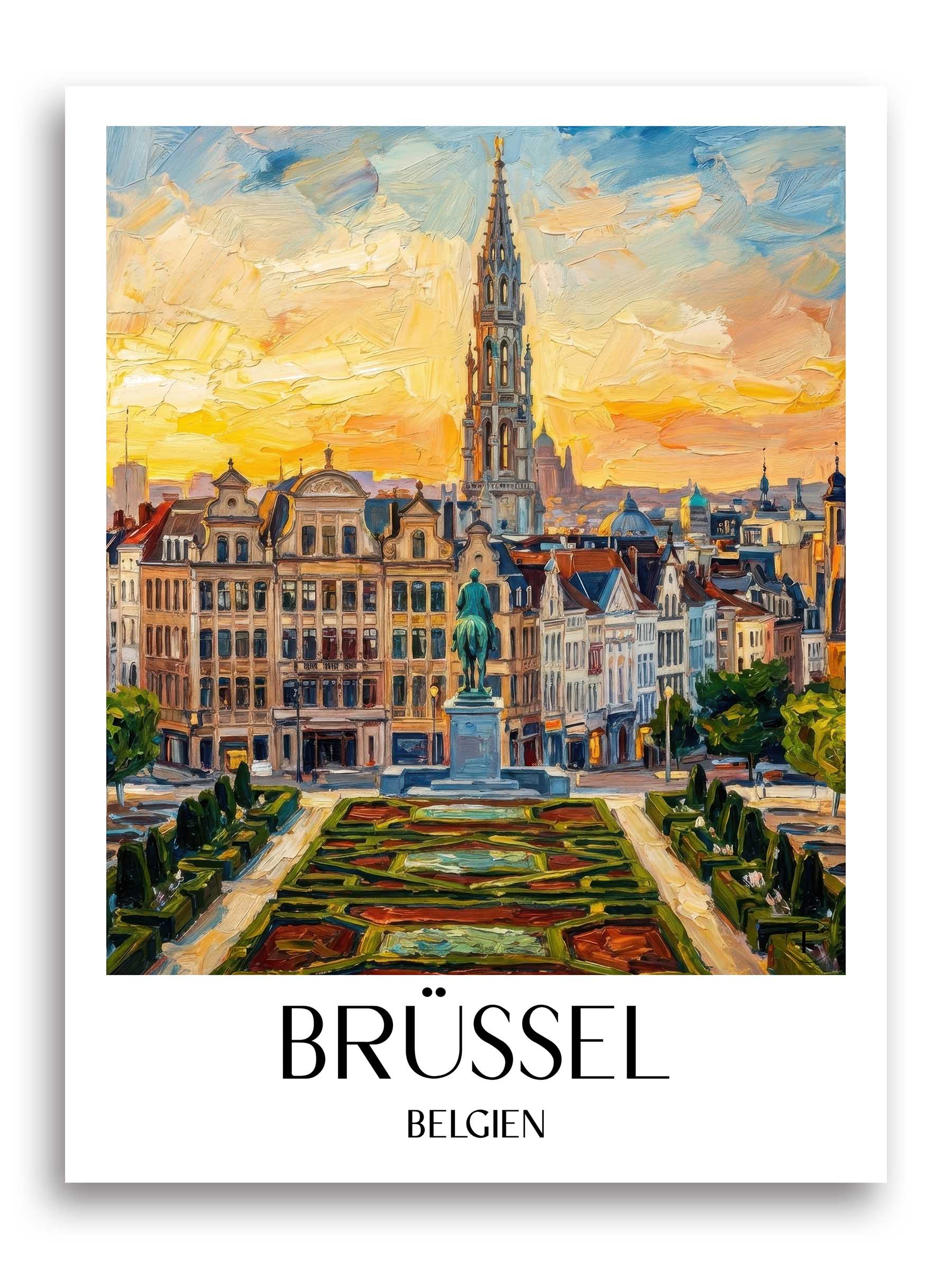 brüssel-belgien-poster-oil-painting-oelgemaelde