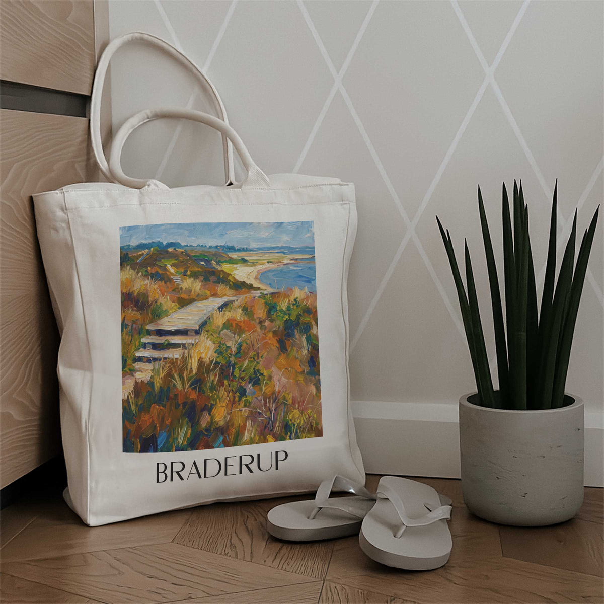 braderup-sylt-deutschland-einkaufstasche-oil-painting-oelgemaelde