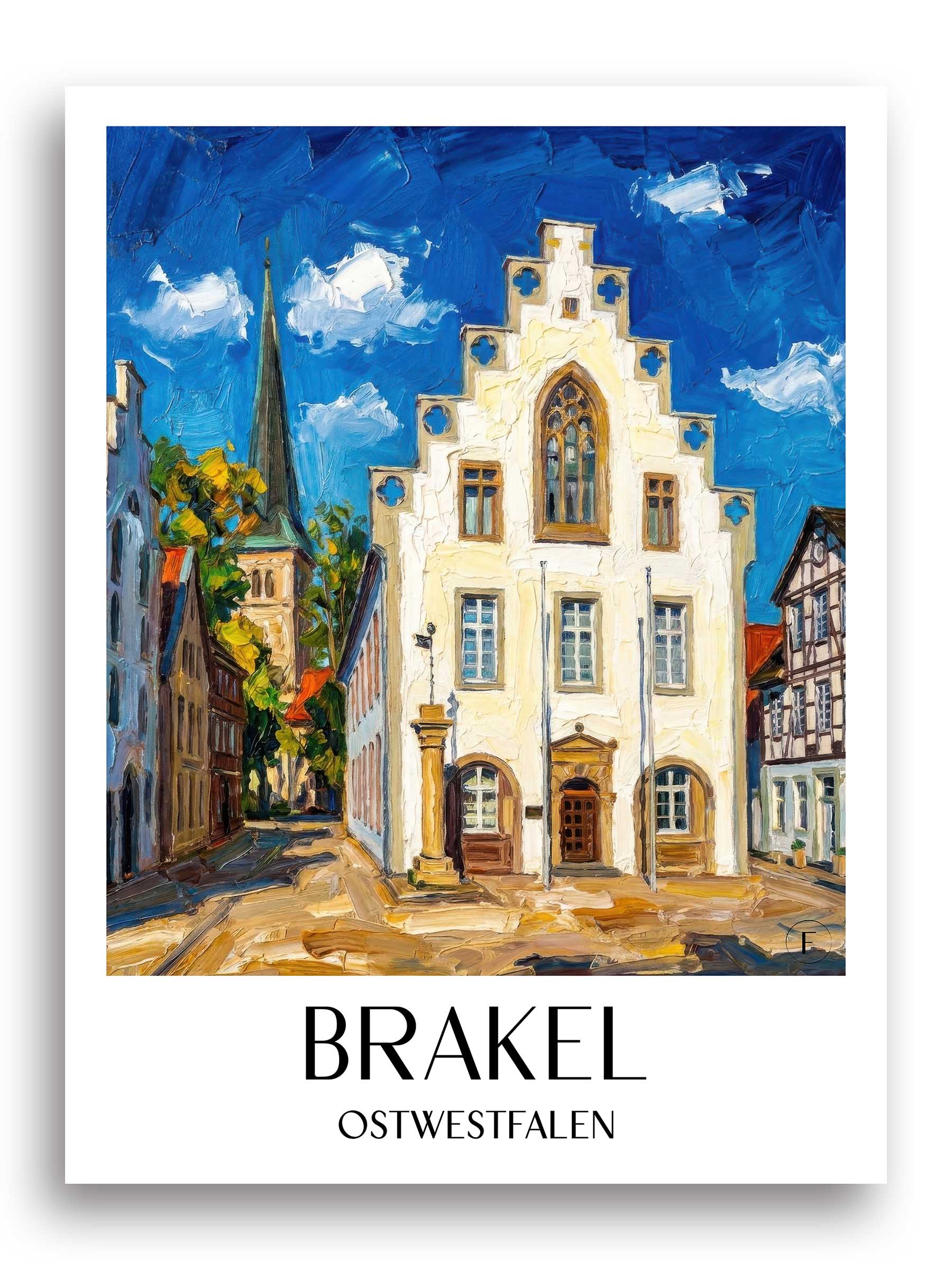 brakel-ostwestfalen-deutschland-poster-oil-painting-oelgemaelde