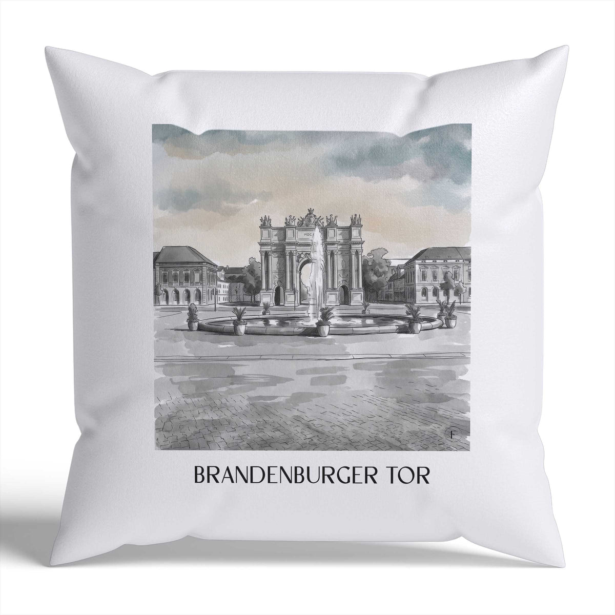 brandenburger-tor-potsdam-deutschland-kissenbezug-aquarell-schwarz-weiss
