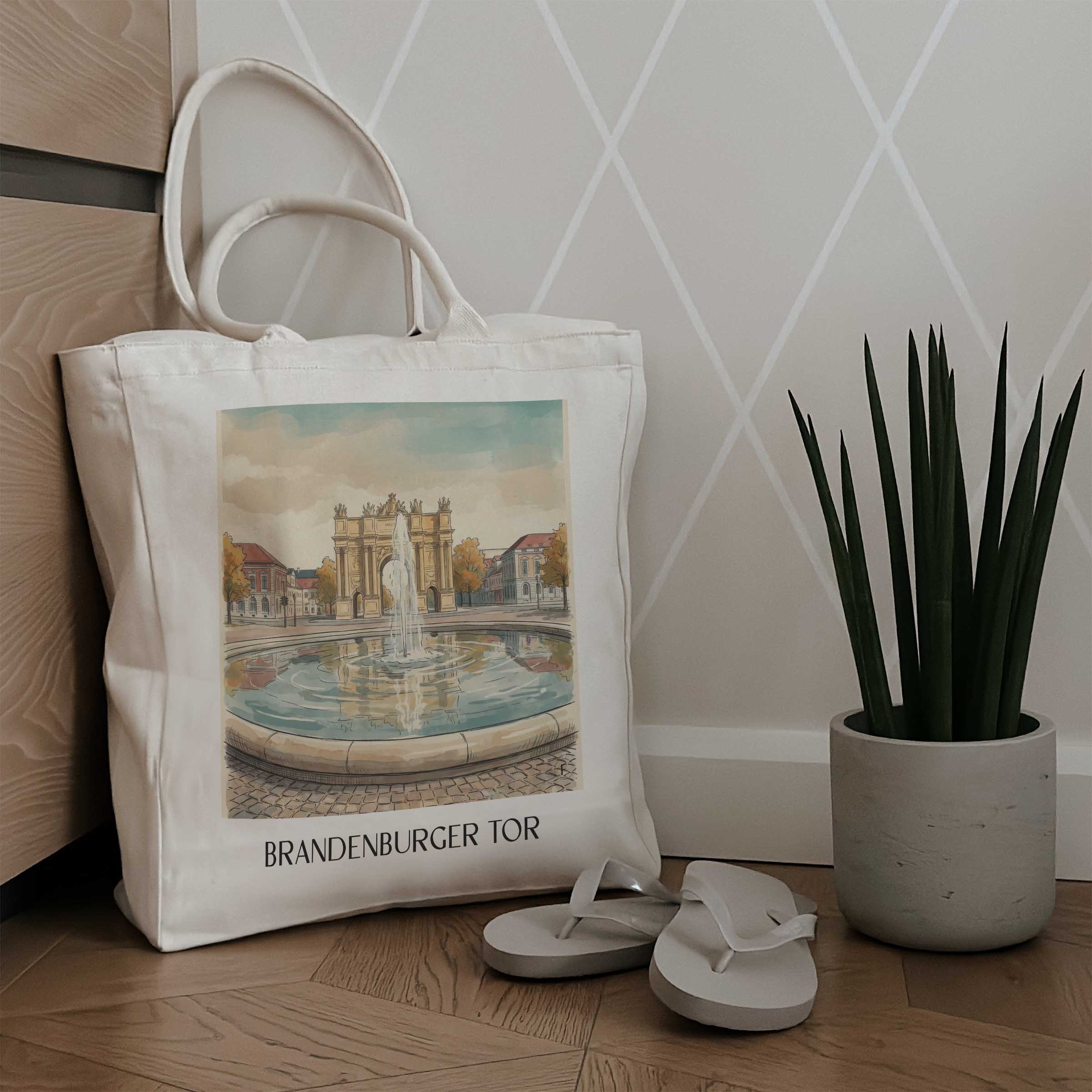 brandenburger-tor-potsdam-deutschland-einkaufstasche-aquarell