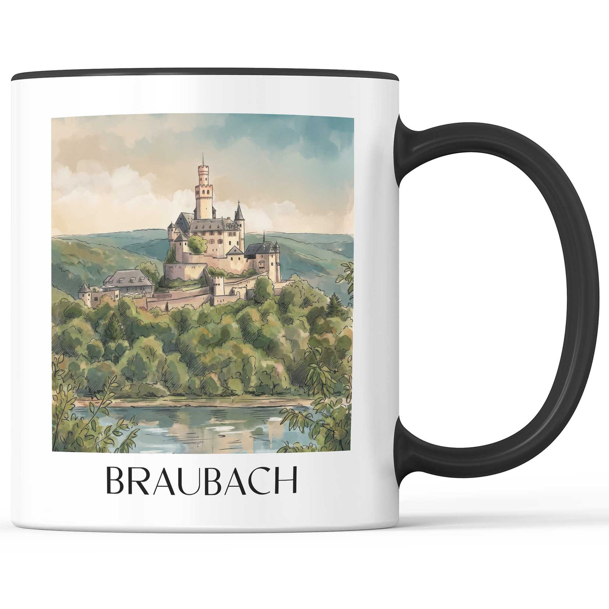 braubach-oberes-mittelrheintal-deutschland-kaffeebecher-aquarell