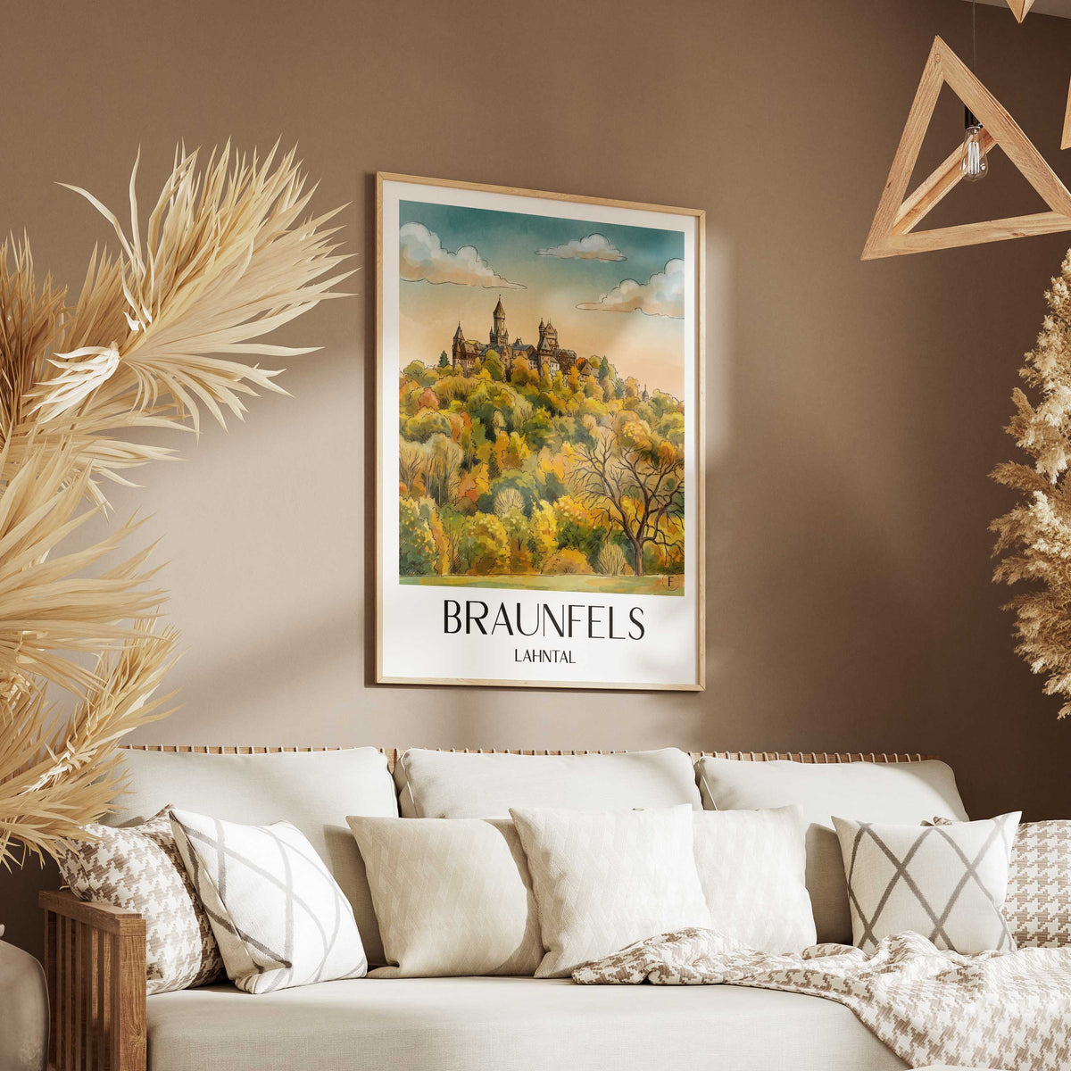 braunfels-lahntal-deutschland-poster-aquarell