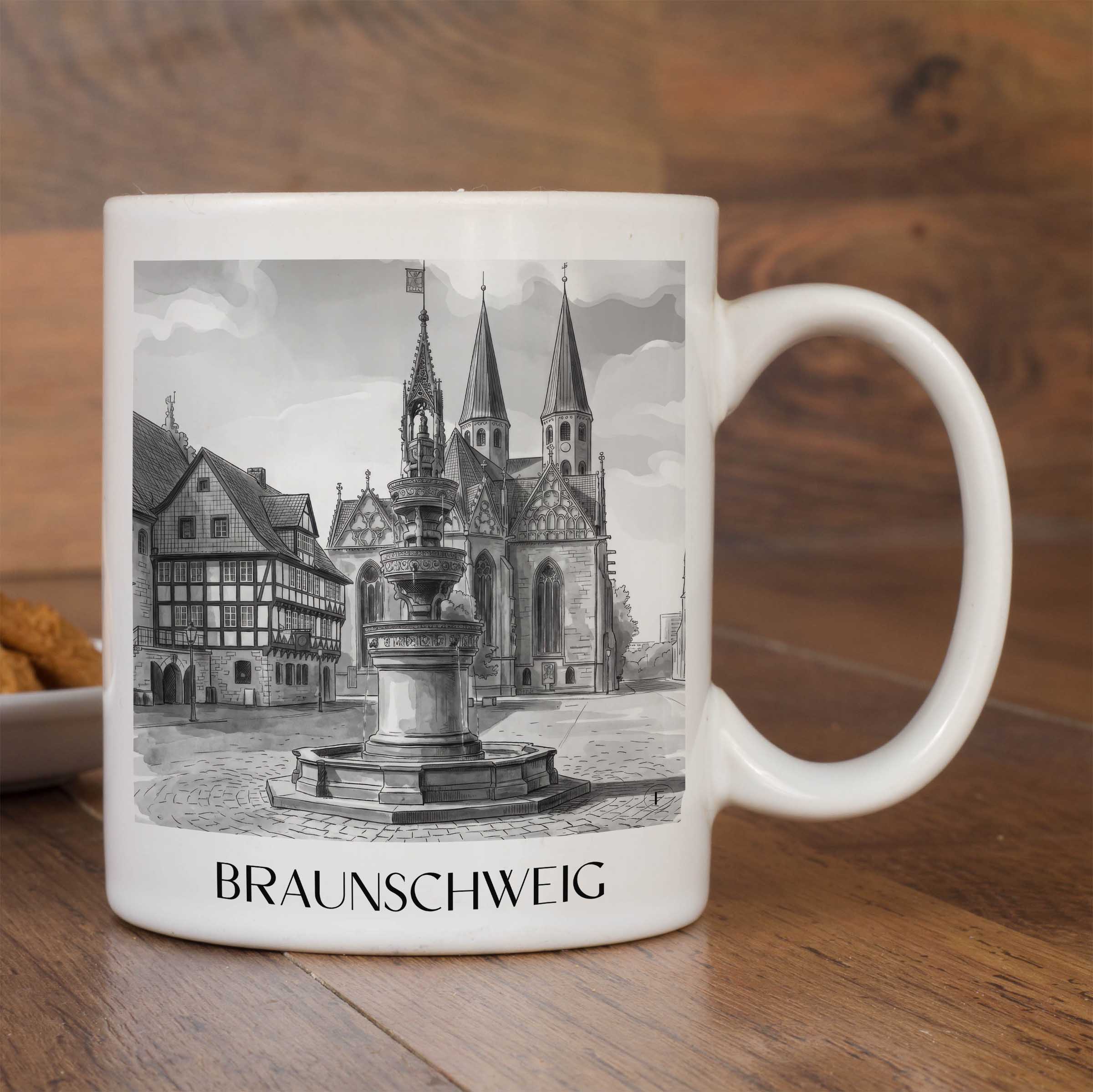 braunschweig-deutschland-kaffeebecher-aquarell-schwarz-weiss
