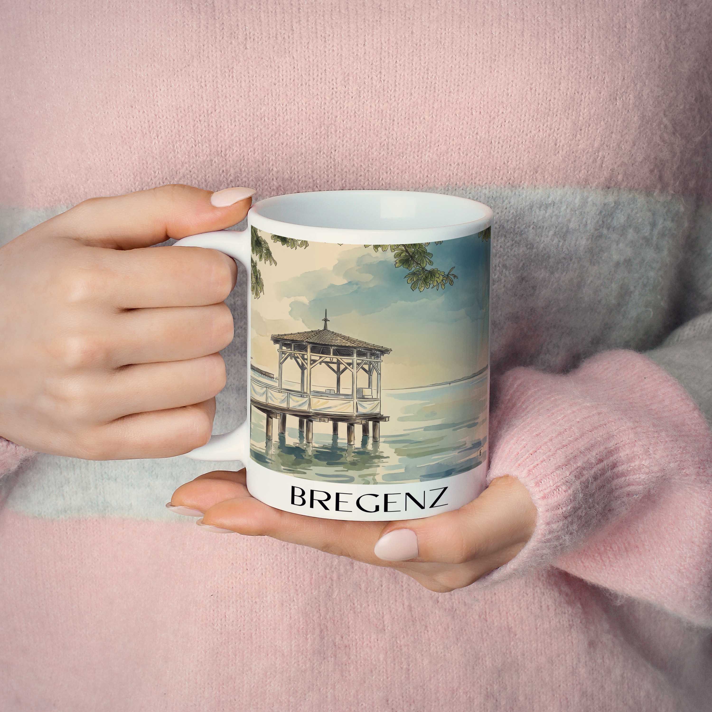 bregenz-vorarlberg-österreich-kaffeebecher-aquarell