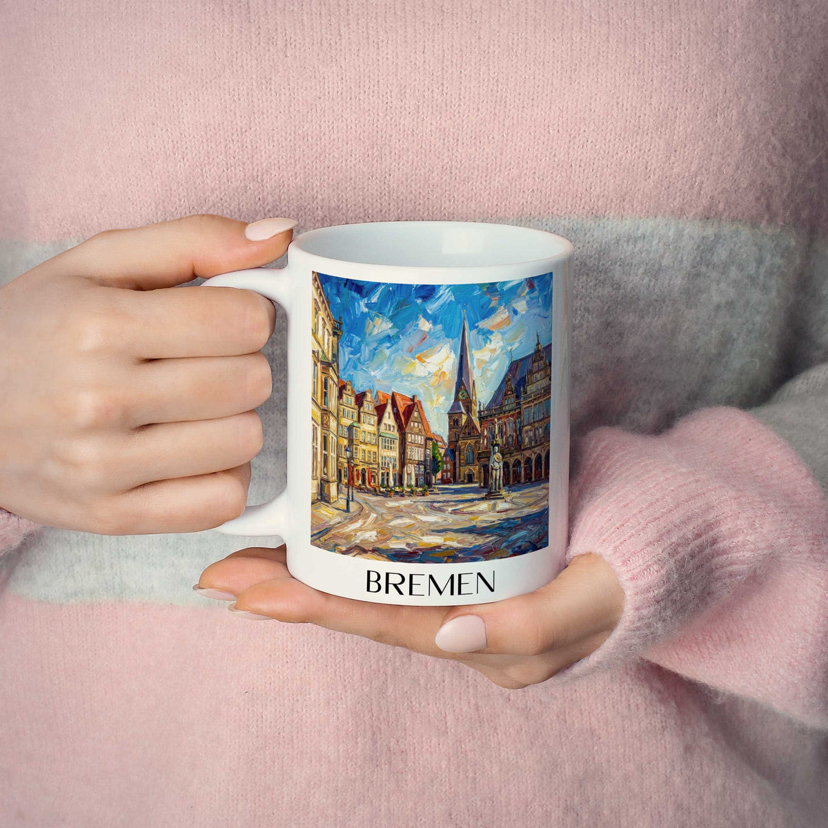 bremen-deutschland-kaffeebecher-oil-painting-oelgemaelde