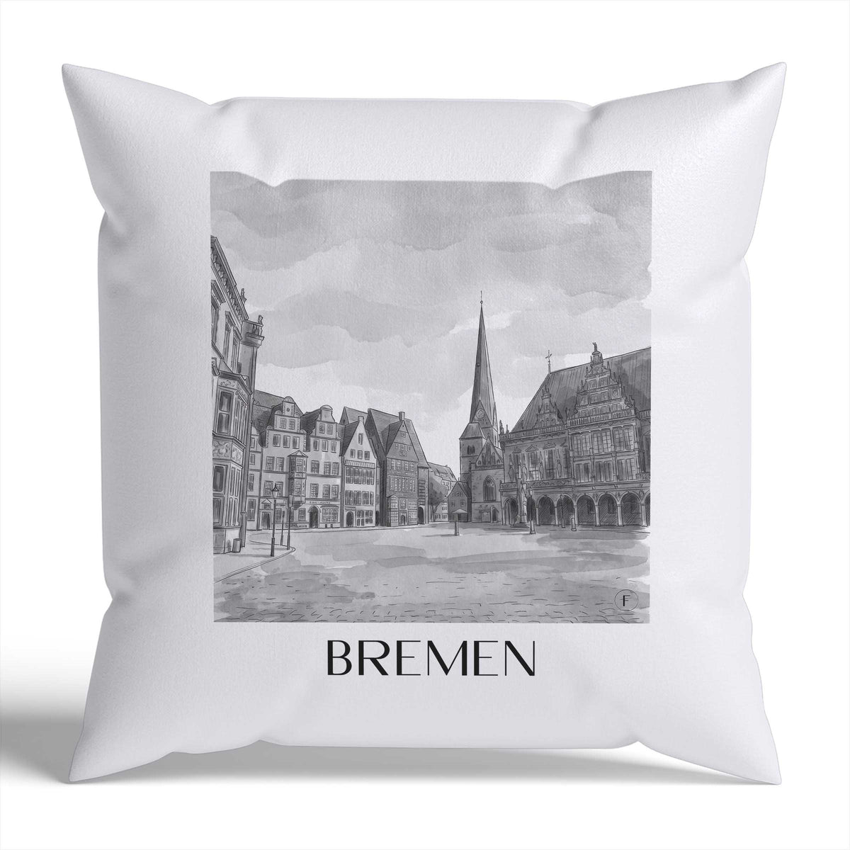 bremen-deutschland-deutschland-kissenbezug-aquarell-schwarz-weiss