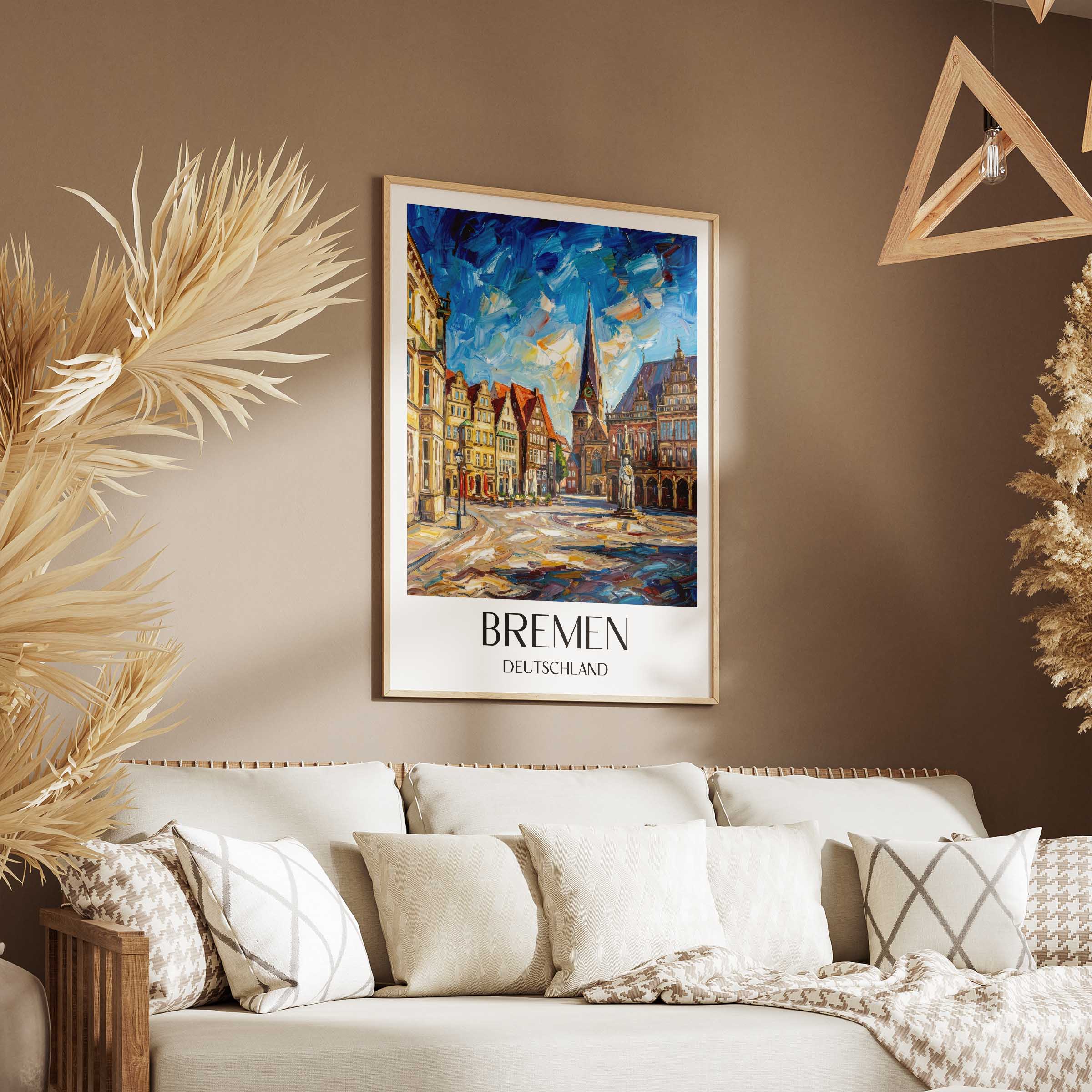 bremen-deutschland-poster-oil-painting-oelgemaelde