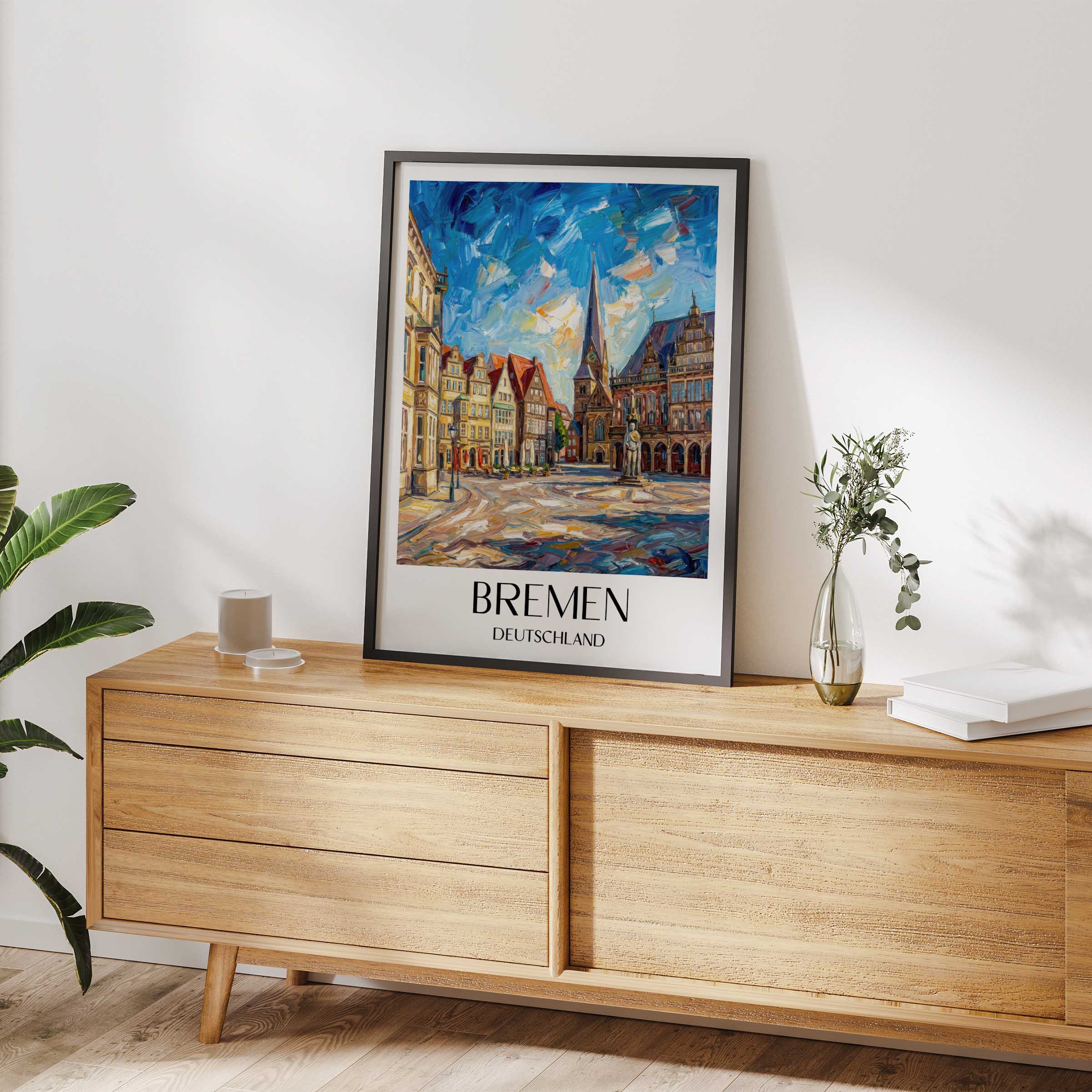 bremen-deutschland-poster-oil-painting-oelgemaelde