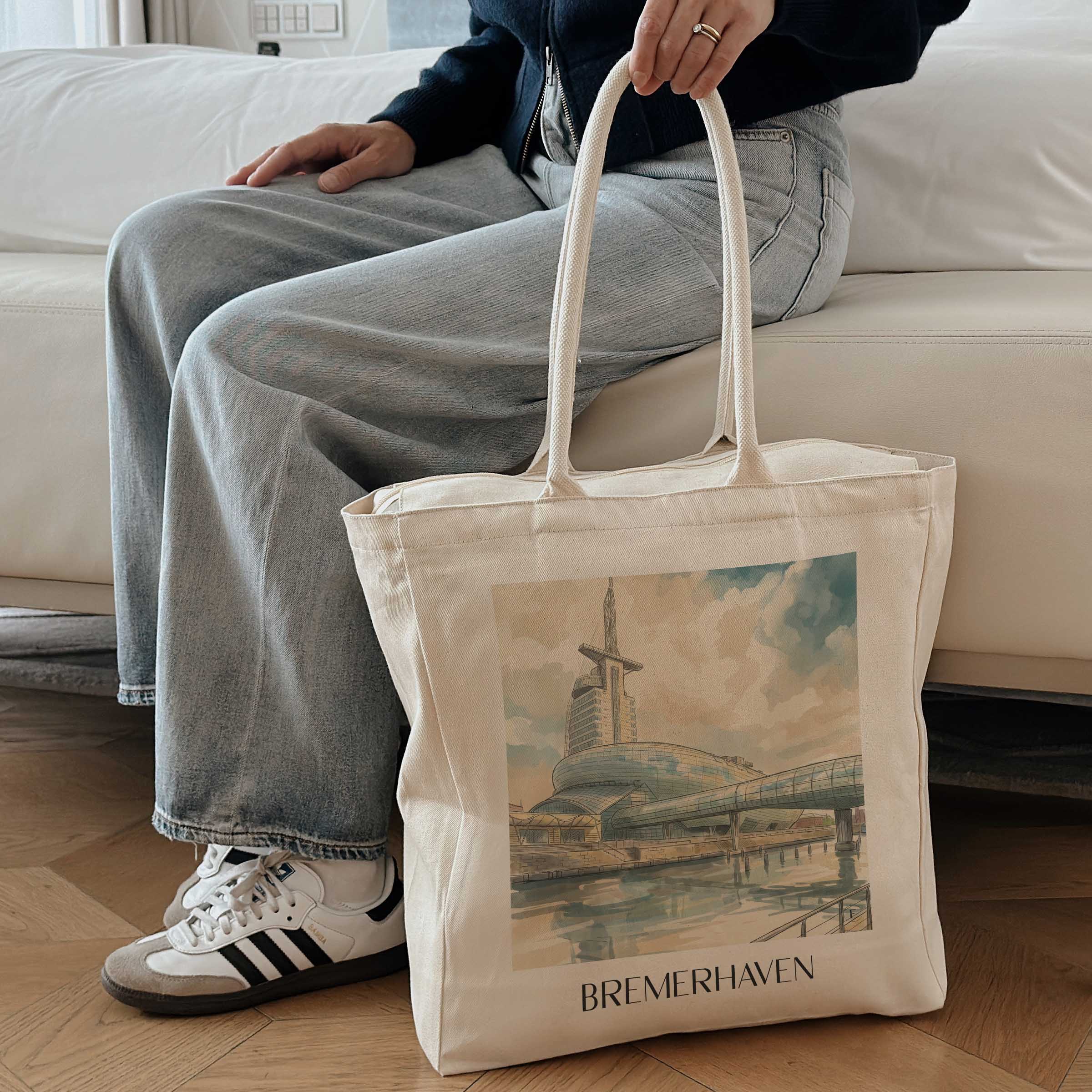 bremerhaven-bremen-deutschland-einkaufstasche-aquarell