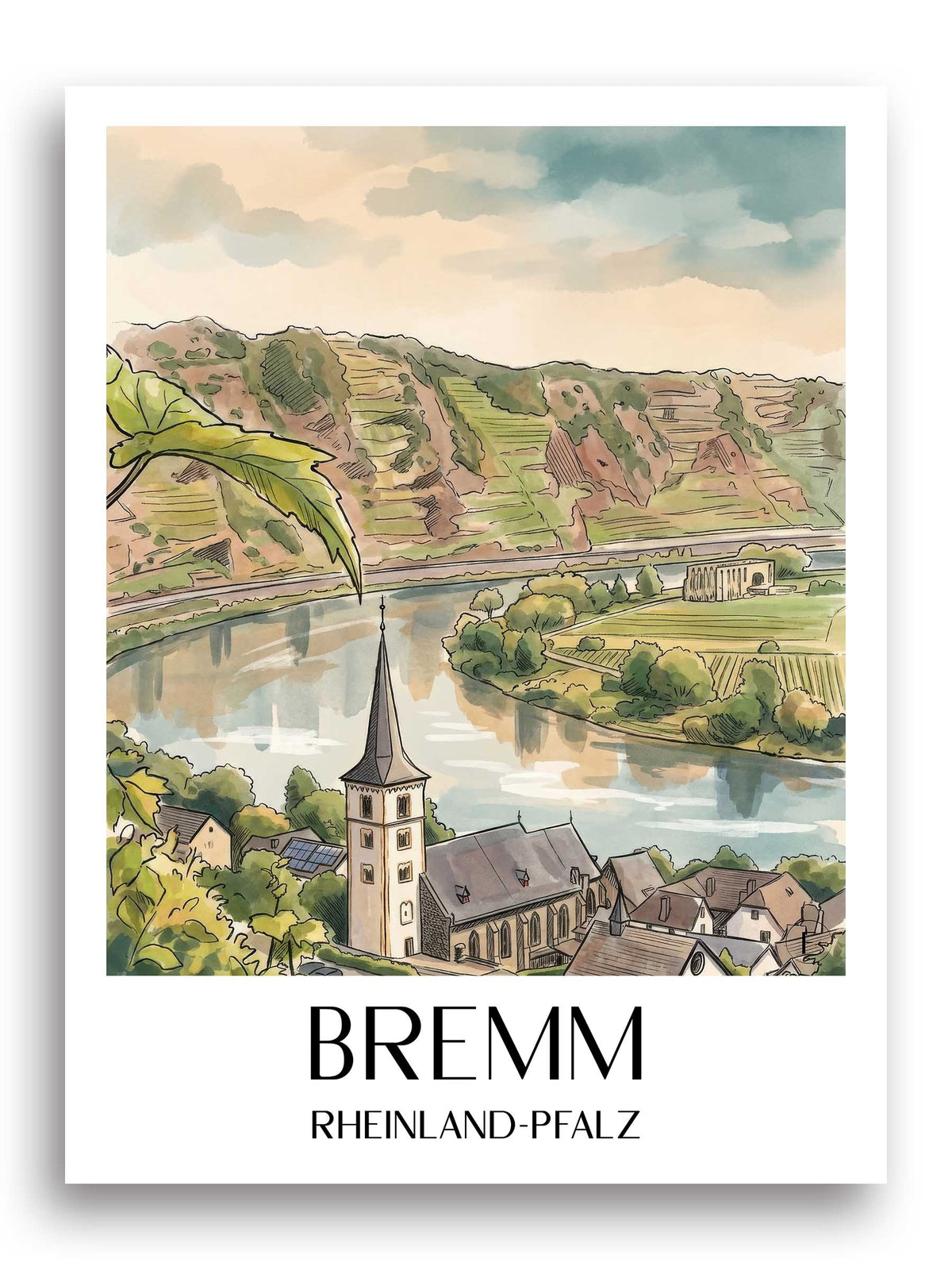 bremm-rheinland-pfalz-deutschland-poster-aquarell