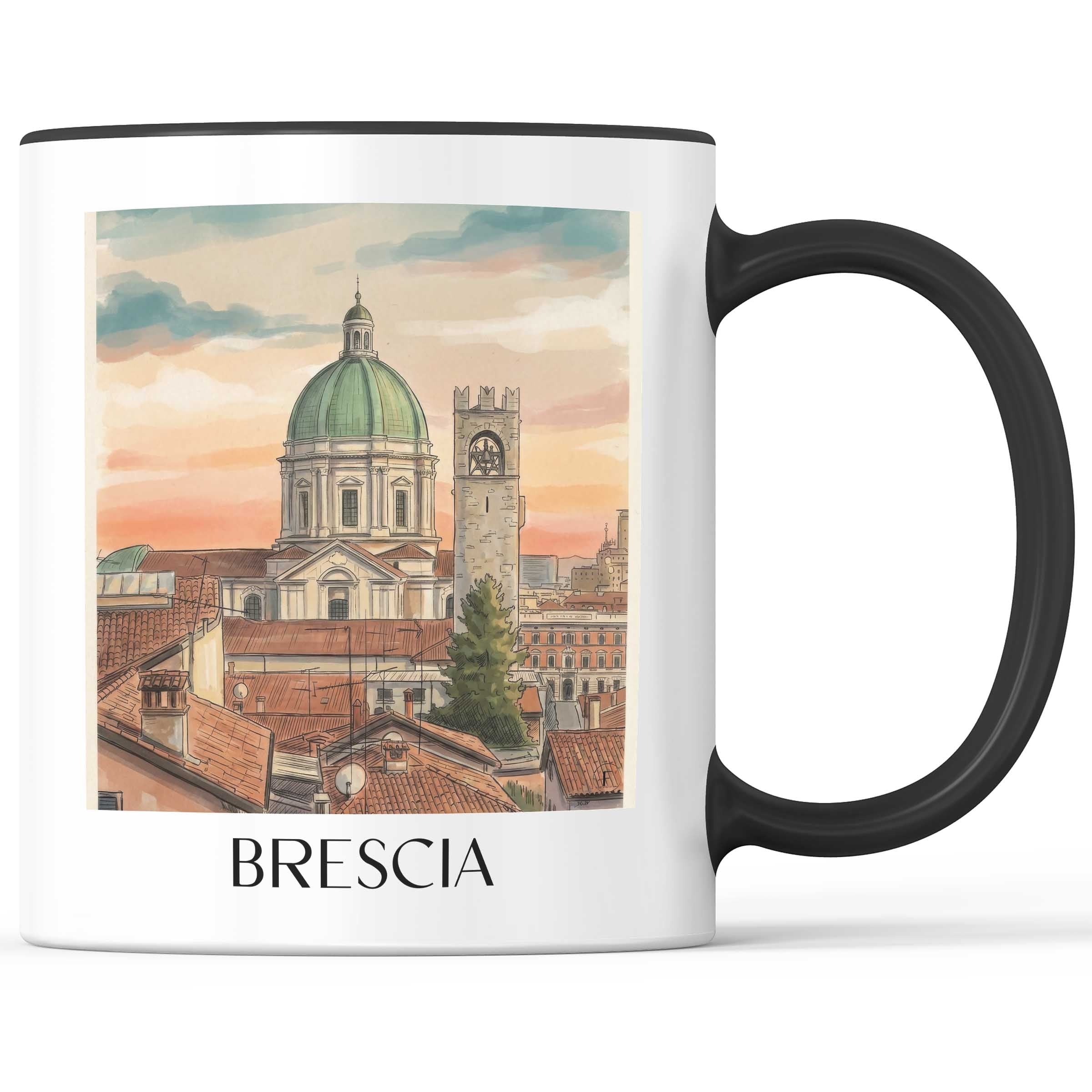 brescia-lombardei-italien-kaffeebecher-aquarell