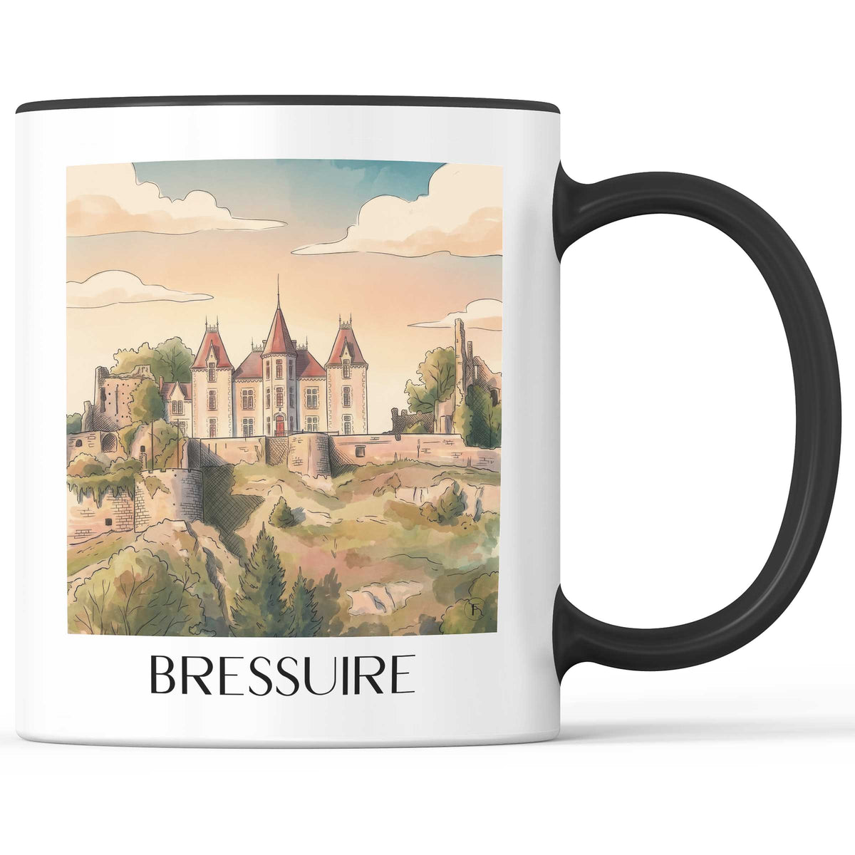 bressuire-deux-sèvres-frankreich-kaffeebecher-aquarell