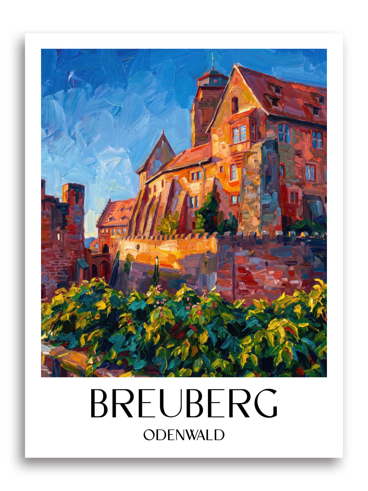 breuberg-odenwald-deutschland-poster-oil-painting-oelgemaelde