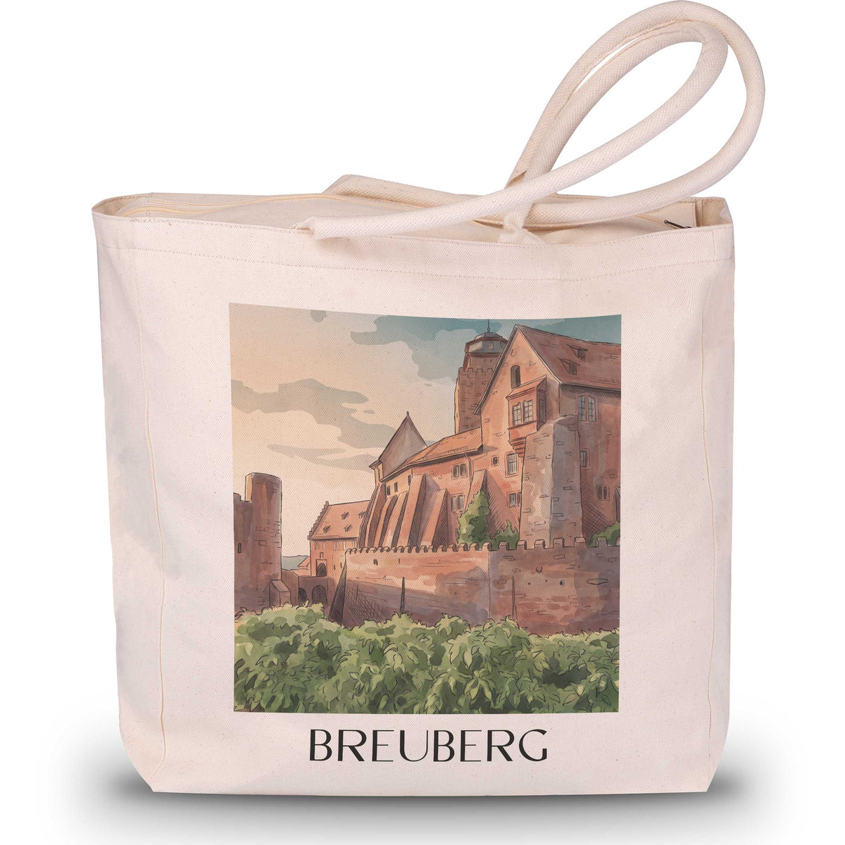 breuberg-odenwald-deutschland-einkaufstasche-aquarell