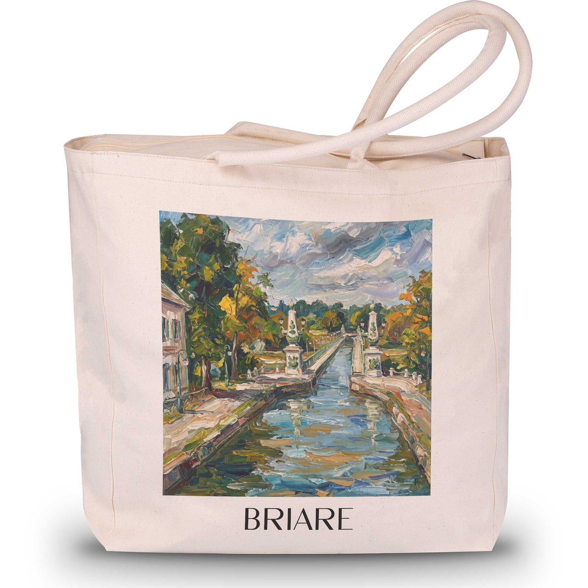briare-val-de-loire-frankreich-einkaufstasche-oil-painting-oelgemaelde