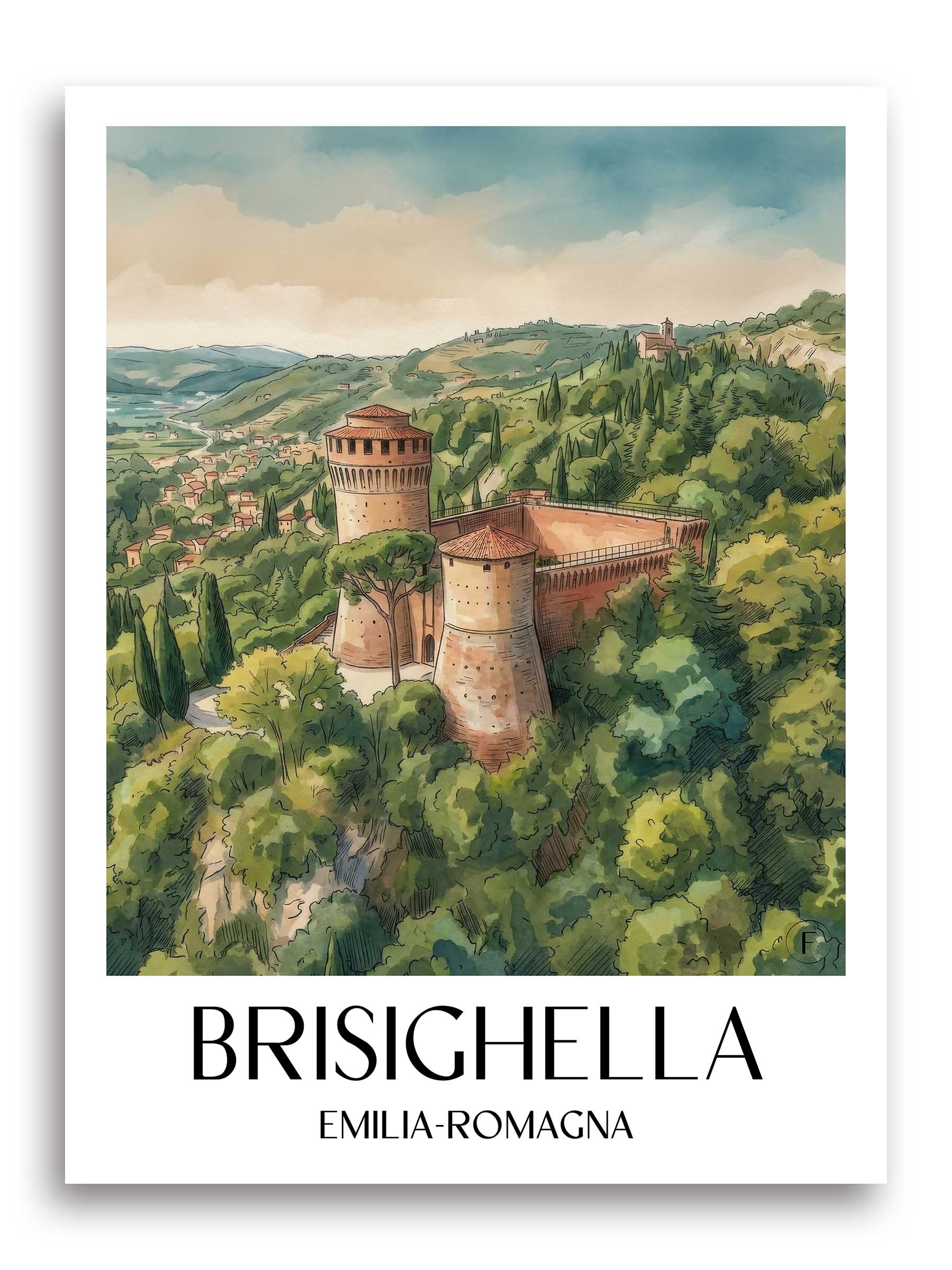 brisighella-emilia-romagna-italien-poster-aquarell