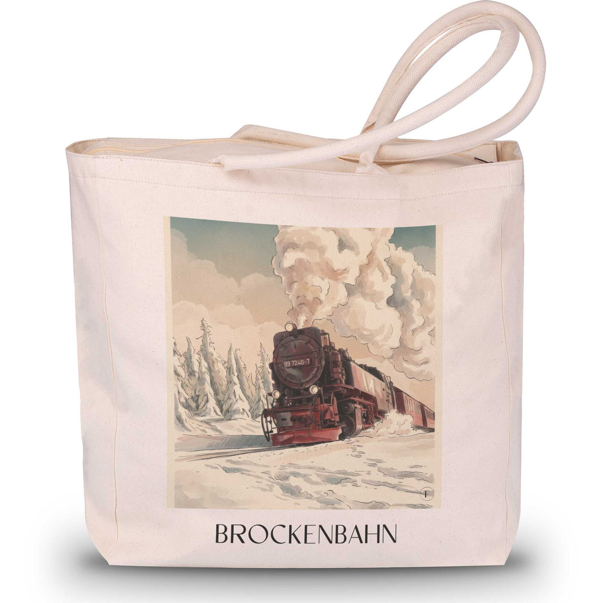 brockenbahn-wernigerode-deutschland-einkaufstasche-aquarell