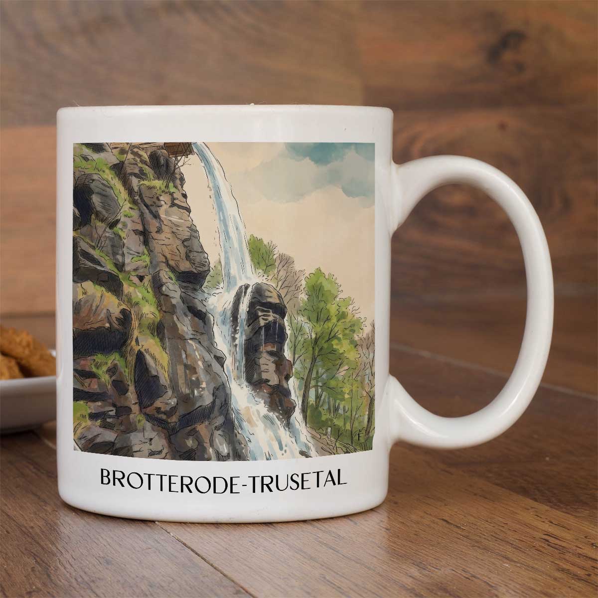 brotterode-trusetal-thüringer-wald-deutschland-kaffeebecher-aquarell