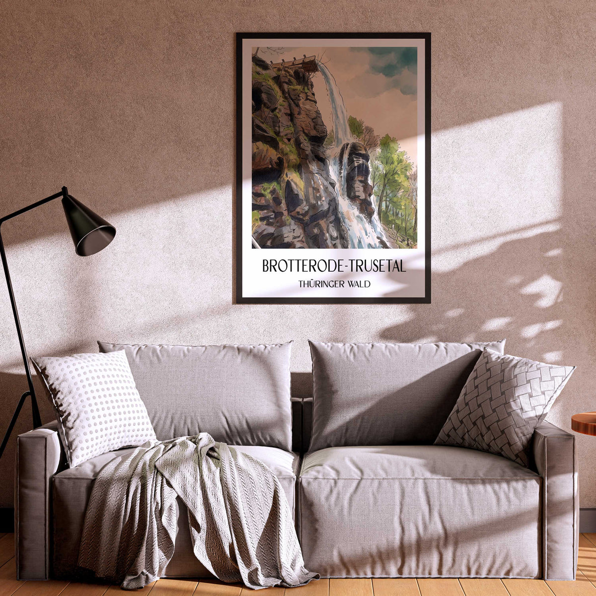 brotterode-trusetal-thüringer-wald-deutschland-poster-aquarell