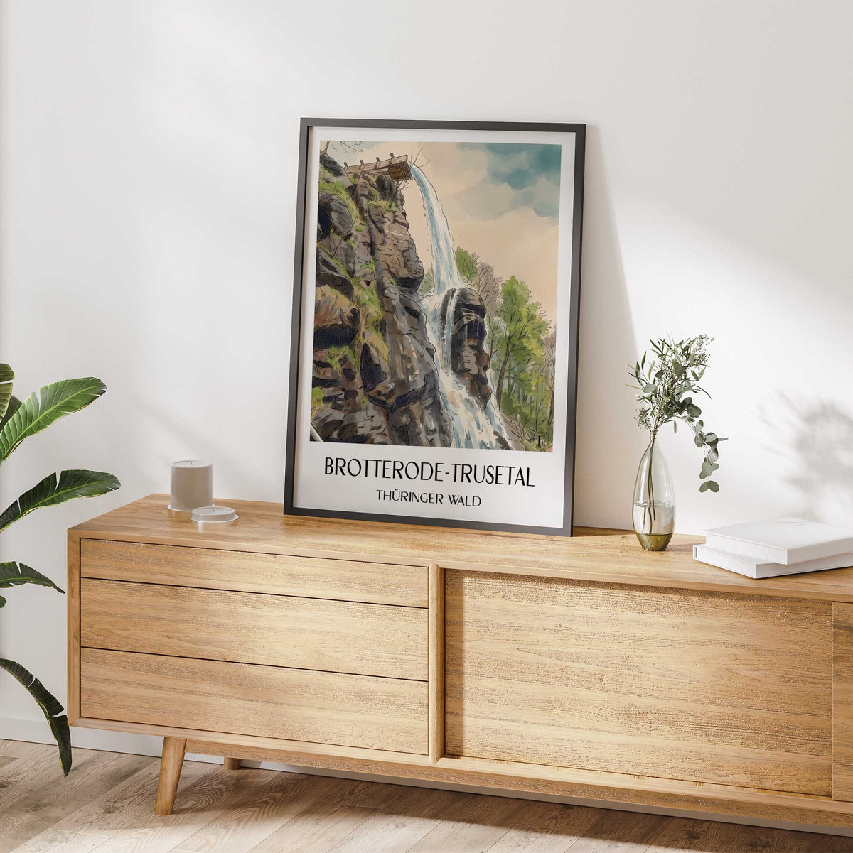 brotterode-trusetal-thüringer-wald-deutschland-poster-aquarell