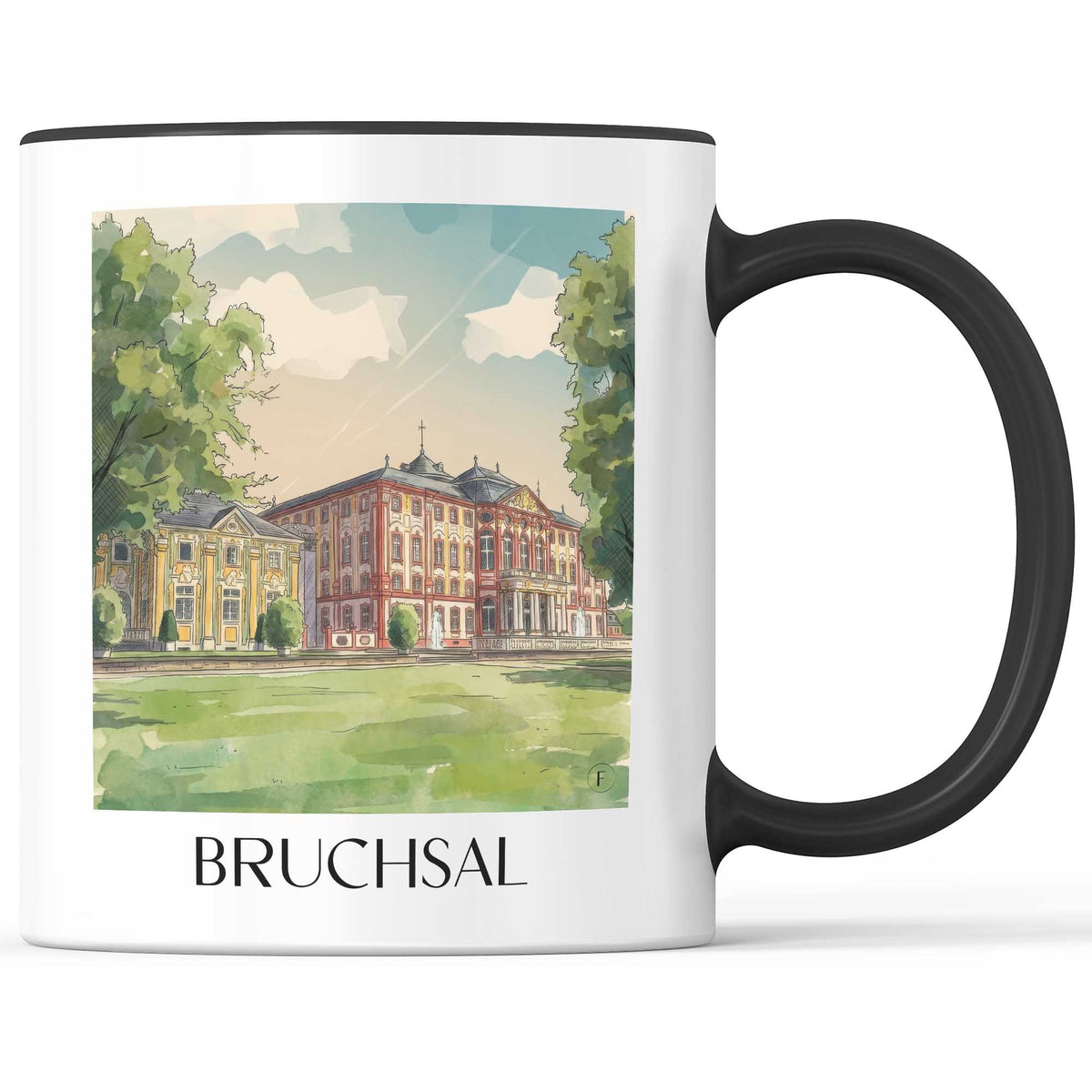bruchsal-kraichgau-deutschland-kaffeebecher-aquarell