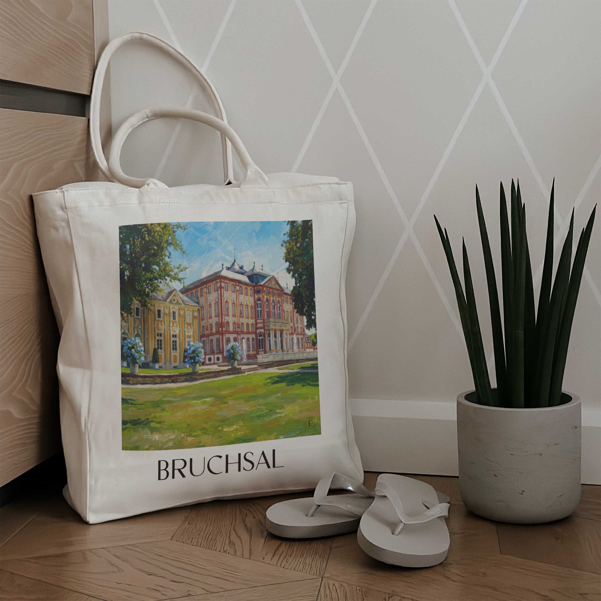 bruchsal-kraichgau-deutschland-einkaufstasche-oil-painting-oelgemaelde