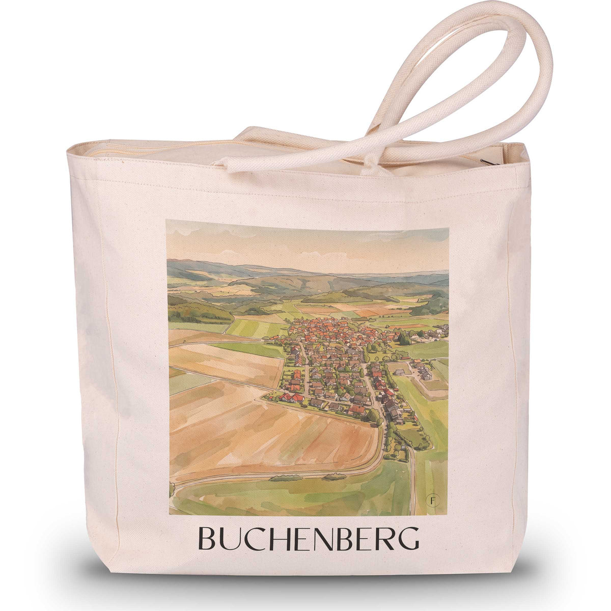 buchenberg-vöhl-deutschland-einkaufstasche-aquarell