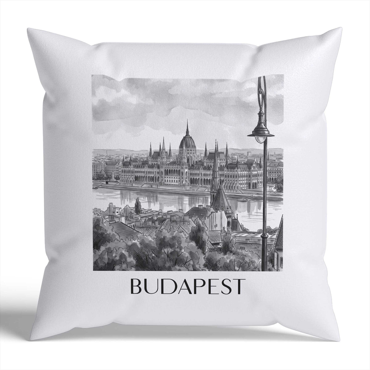 budapest-ungarn-ungarn-kissenbezug-aquarell-schwarz-weiss